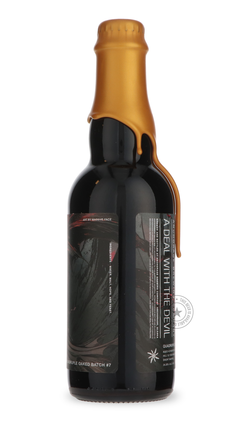 -Anchorage- A Deal With the Devil Quadruple Oaked Batch #7-Brown & Dark- Only @ Beer Republic - The best online beer store for American & Canadian craft beer - Buy beer online from the USA and Canada - Bier online kopen - Amerikaans bier kopen - Craft beer store - Craft beer kopen - Amerikanisch bier kaufen - Bier online kaufen - Acheter biere online - IPA - Stout - Porter - New England IPA - Hazy IPA - Imperial Stout - Barrel Aged - Barrel Aged Imperial Stout - Brown - Dark beer - Blond - Blonde - Pilsner