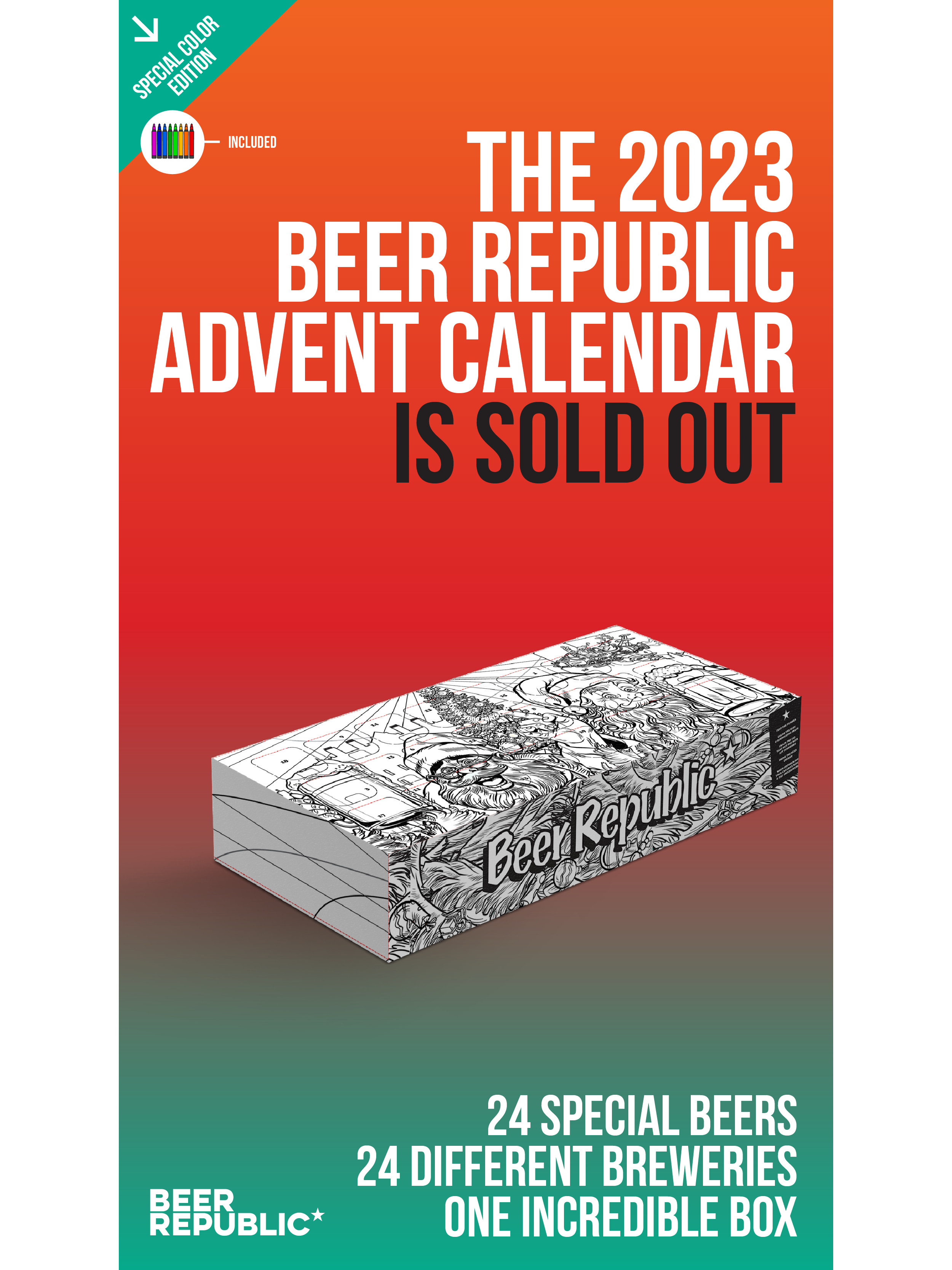 -Beer Republic- The Beer Republic Advent Calendar 2023-Packs & Cases- Only @ Beer Republic - The best online beer store for American & Canadian craft beer - Buy beer online from the USA and Canada - Bier online kopen - Amerikaans bier kopen - Craft beer store - Craft beer kopen - Amerikanisch bier kaufen - Bier online kaufen - Acheter biere online - IPA - Stout - Porter - New England IPA - Hazy IPA - Imperial Stout - Barrel Aged - Barrel Aged Imperial Stout - Brown - Dark beer - Blond - Blonde - Pilsner - L