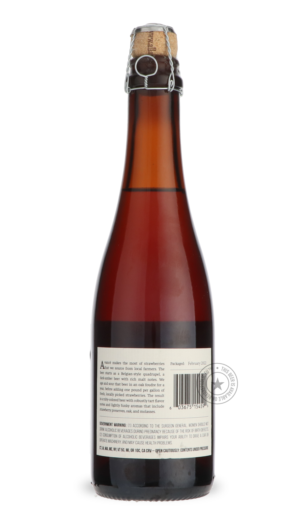 -Allagash- Avancé-Sour / Wild & Fruity- Only @ Beer Republic - The best online beer store for American & Canadian craft beer - Buy beer online from the USA and Canada - Bier online kopen - Amerikaans bier kopen - Craft beer store - Craft beer kopen - Amerikanisch bier kaufen - Bier online kaufen - Acheter biere online - IPA - Stout - Porter - New England IPA - Hazy IPA - Imperial Stout - Barrel Aged - Barrel Aged Imperial Stout - Brown - Dark beer - Blond - Blonde - Pilsner - Lager - Wheat - Weizen - Amber