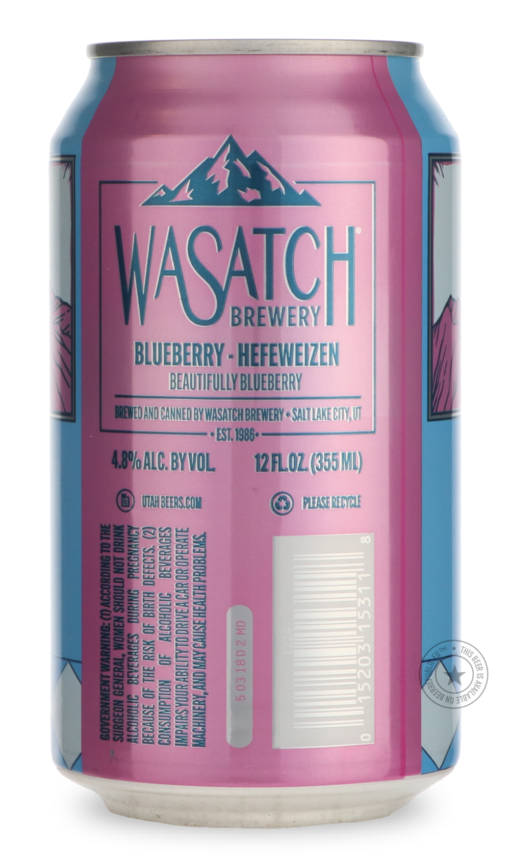 -Wasatch- Blueberry Hefeweizen-Pale- Only @ Beer Republic - The best online beer store for American & Canadian craft beer - Buy beer online from the USA and Canada - Bier online kopen - Amerikaans bier kopen - Craft beer store - Craft beer kopen - Amerikanisch bier kaufen - Bier online kaufen - Acheter biere online - IPA - Stout - Porter - New England IPA - Hazy IPA - Imperial Stout - Barrel Aged - Barrel Aged Imperial Stout - Brown - Dark beer - Blond - Blonde - Pilsner - Lager - Wheat - Weizen - Amber - B