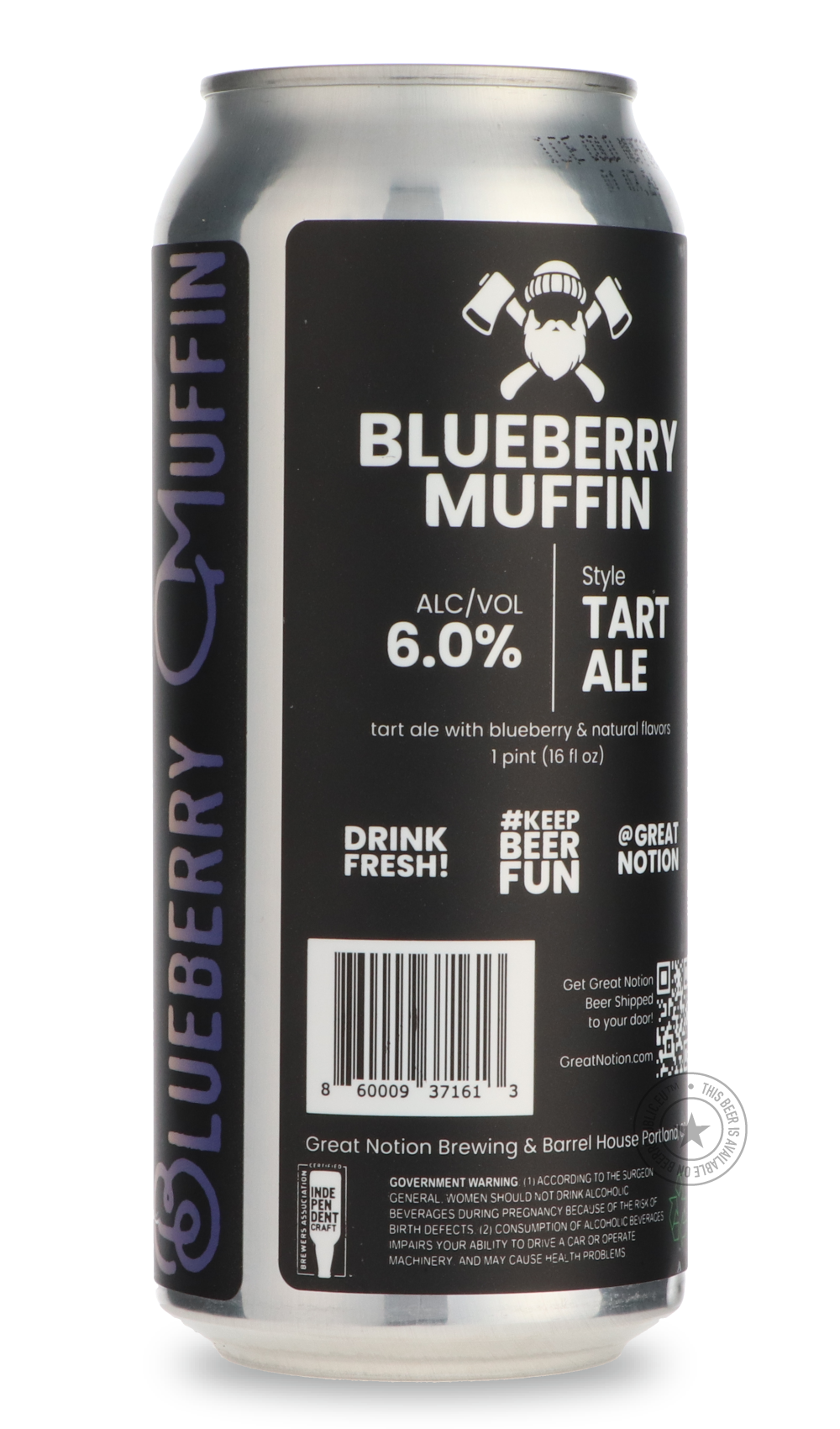 -Great Notion- Blueberry Muffin-Sour / Wild & Fruity- Only @ Beer Republic - The best online beer store for American & Canadian craft beer - Buy beer online from the USA and Canada - Bier online kopen - Amerikaans bier kopen - Craft beer store - Craft beer kopen - Amerikanisch bier kaufen - Bier online kaufen - Acheter biere online - IPA - Stout - Porter - New England IPA - Hazy IPA - Imperial Stout - Barrel Aged - Barrel Aged Imperial Stout - Brown - Dark beer - Blond - Blonde - Pilsner - Lager - Wheat - W