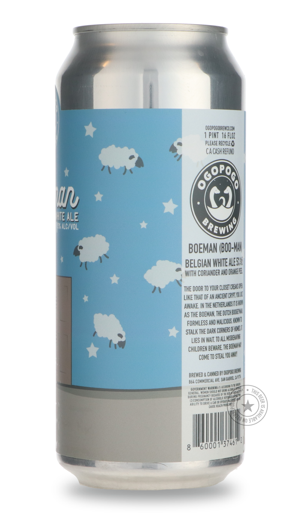 -Ogopogo- Boeman-Pale- Only @ Beer Republic - The best online beer store for American & Canadian craft beer - Buy beer online from the USA and Canada - Bier online kopen - Amerikaans bier kopen - Craft beer store - Craft beer kopen - Amerikanisch bier kaufen - Bier online kaufen - Acheter biere online - IPA - Stout - Porter - New England IPA - Hazy IPA - Imperial Stout - Barrel Aged - Barrel Aged Imperial Stout - Brown - Dark beer - Blond - Blonde - Pilsner - Lager - Wheat - Weizen - Amber - Barley Wine - Q