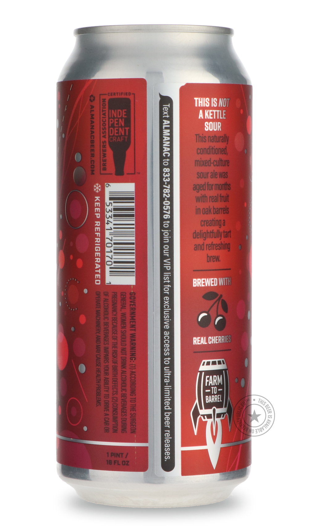 -Almanac- Cherry Sournova-Sour / Wild & Fruity- Only @ Beer Republic - The best online beer store for American & Canadian craft beer - Buy beer online from the USA and Canada - Bier online kopen - Amerikaans bier kopen - Craft beer store - Craft beer kopen - Amerikanisch bier kaufen - Bier online kaufen - Acheter biere online - IPA - Stout - Porter - New England IPA - Hazy IPA - Imperial Stout - Barrel Aged - Barrel Aged Imperial Stout - Brown - Dark beer - Blond - Blonde - Pilsner - Lager - Wheat - Weizen