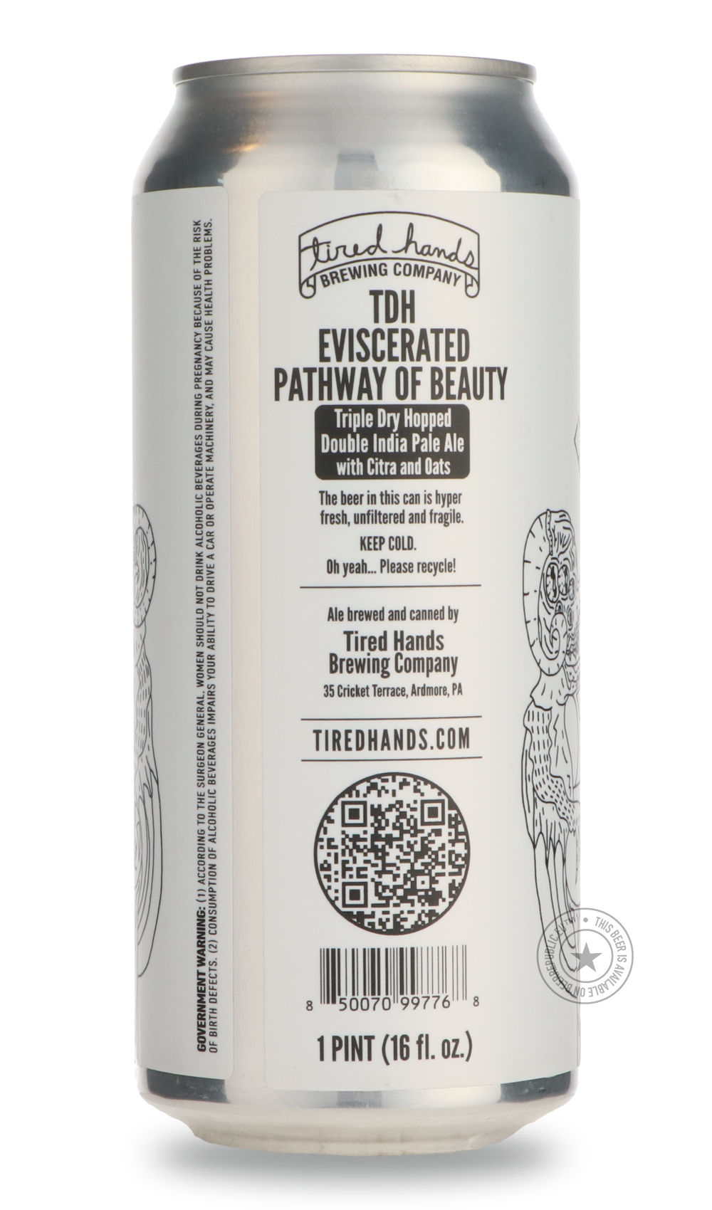 Tired Hands- DDH Eviscerated Pathway of Beauty Citra-IPA- Only @ Beer Republic - The best online beer store for American & Canadian craft beer - Buy beer online from the USA and Canada - Bier online kopen - Amerikaans bier kopen - Craft beer store - Craft beer kopen - Amerikanisch bier kaufen - Bier online kaufen - Acheter biere online - IPA - Stout - Porter - New England IPA - Hazy IPA - Imperial Stout - Barrel Aged - Barrel Aged Imperial Stout - Brown - Dark beer - Blond - Blonde - Pilsner - Lager - Wheat