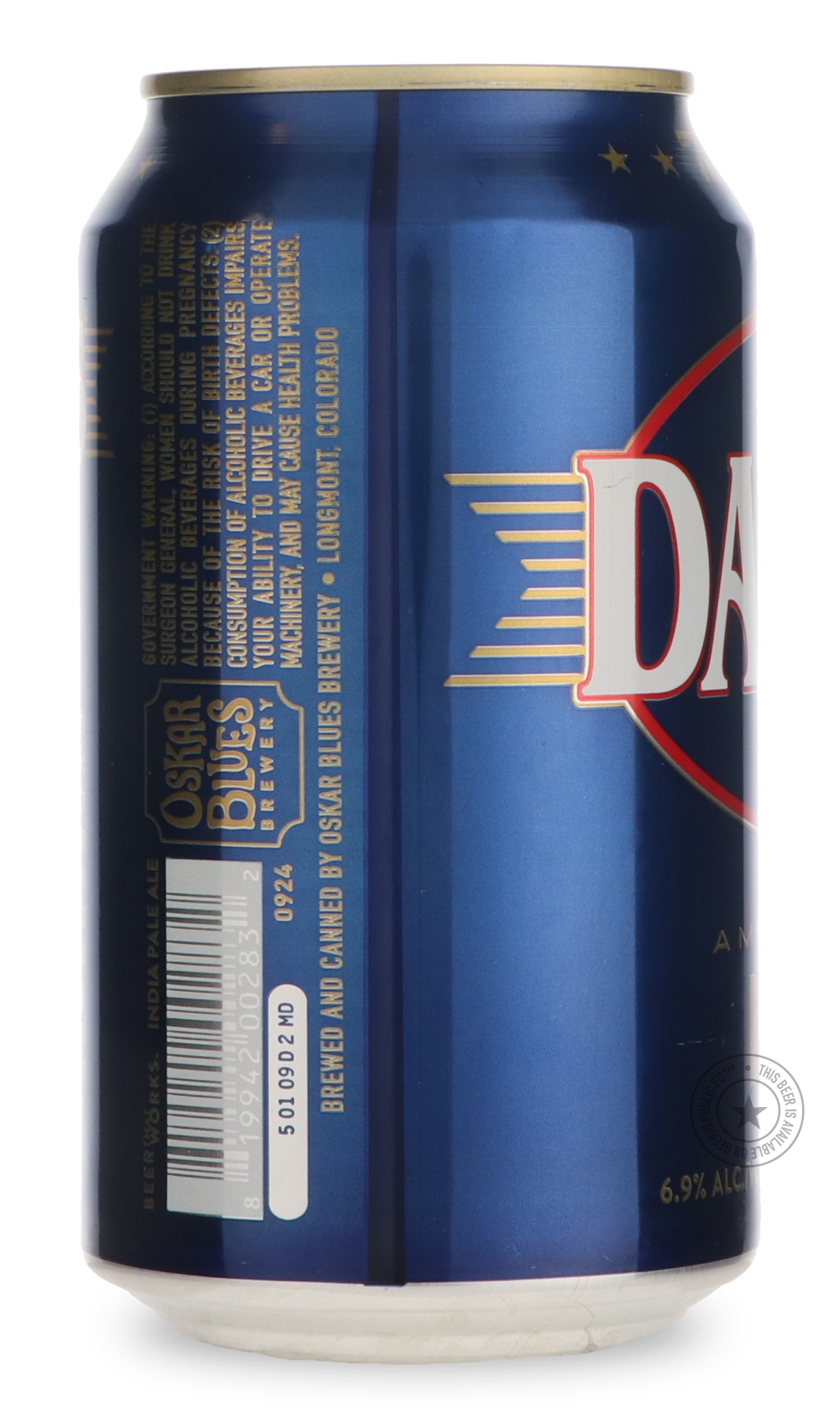 Oskar Blues- Dale's American IPA-IPA- Only @ Beer Republic - The best online beer store for American & Canadian craft beer - Buy beer online from the USA and Canada - Bier online kopen - Amerikaans bier kopen - Craft beer store - Craft beer kopen - Amerikanisch bier kaufen - Bier online kaufen - Acheter biere online - IPA - Stout - Porter - New England IPA - Hazy IPA - Imperial Stout - Barrel Aged - Barrel Aged Imperial Stout - Brown - Dark beer - Blond - Blonde - Pilsner - Lager - Wheat - Weizen - Amber -