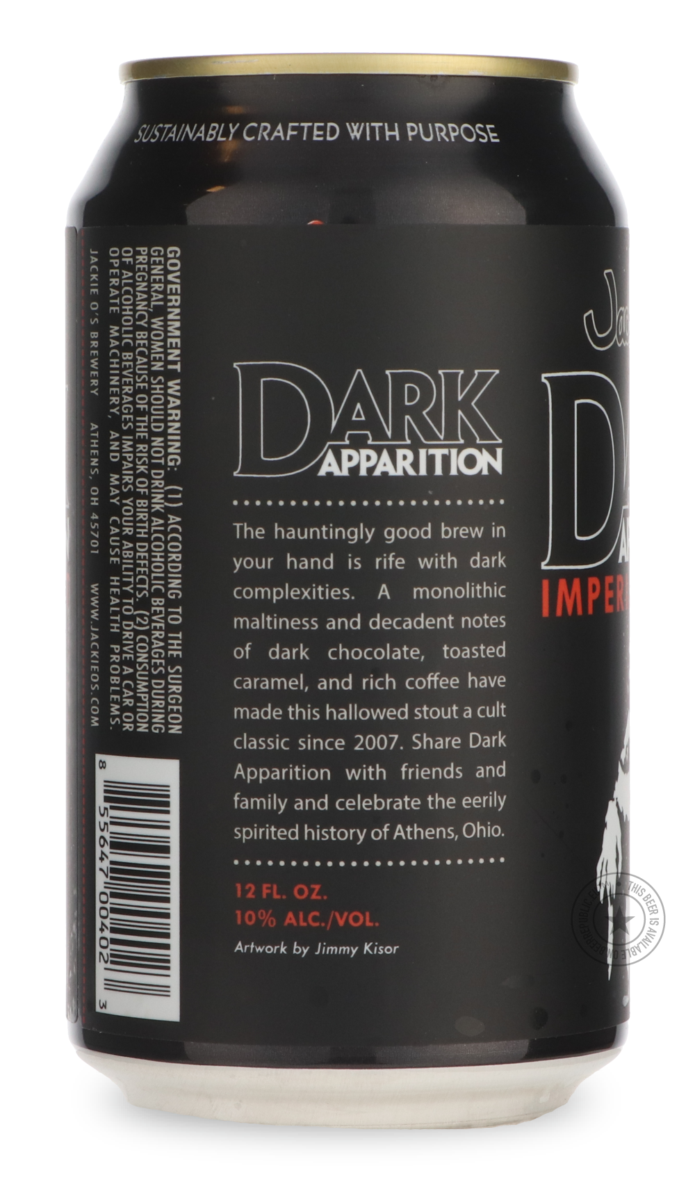 -Jackie O's- Dark Apparition-Stout & Porter- Only @ Beer Republic - The best online beer store for American & Canadian craft beer - Buy beer online from the USA and Canada - Bier online kopen - Amerikaans bier kopen - Craft beer store - Craft beer kopen - Amerikanisch bier kaufen - Bier online kaufen - Acheter biere online - IPA - Stout - Porter - New England IPA - Hazy IPA - Imperial Stout - Barrel Aged - Barrel Aged Imperial Stout - Brown - Dark beer - Blond - Blonde - Pilsner - Lager - Wheat - Weizen - A