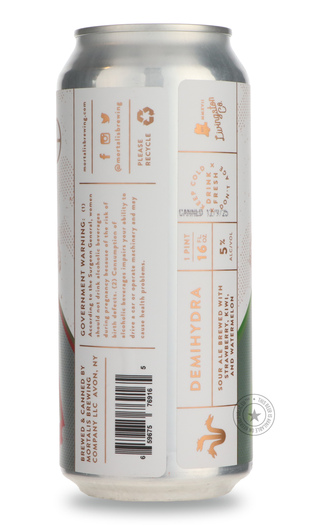 Mortalis- DemiHydra | Strawberry + Kiwi + Watermelon-Sour / Wild & Fruity- Only @ Beer Republic - The best online beer store for American & Canadian craft beer - Buy beer online from the USA and Canada - Bier online kopen - Amerikaans bier kopen - Craft beer store - Craft beer kopen - Amerikanisch bier kaufen - Bier online kaufen - Acheter biere online - IPA - Stout - Porter - New England IPA - Hazy IPA - Imperial Stout - Barrel Aged - Barrel Aged Imperial Stout - Brown - Dark beer - Blond - Blonde - Pilsne