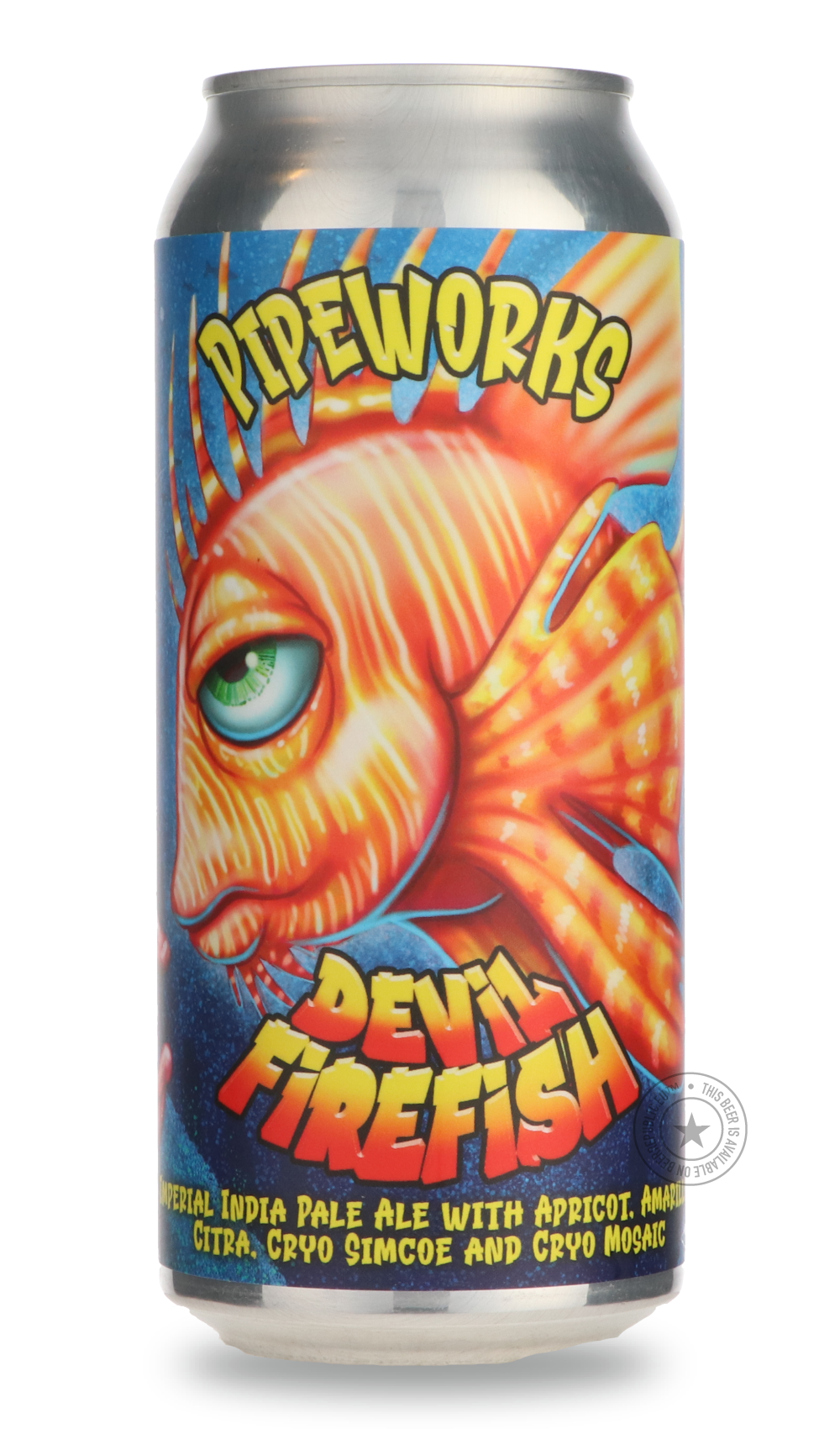 -Pipeworks- Devil Firefish-IPA- Only @ Beer Republic - The best online beer store for American & Canadian craft beer - Buy beer online from the USA and Canada - Bier online kopen - Amerikaans bier kopen - Craft beer store - Craft beer kopen - Amerikanisch bier kaufen - Bier online kaufen - Acheter biere online - IPA - Stout - Porter - New England IPA - Hazy IPA - Imperial Stout - Barrel Aged - Barrel Aged Imperial Stout - Brown - Dark beer - Blond - Blonde - Pilsner - Lager - Wheat - Weizen - Amber - Barley