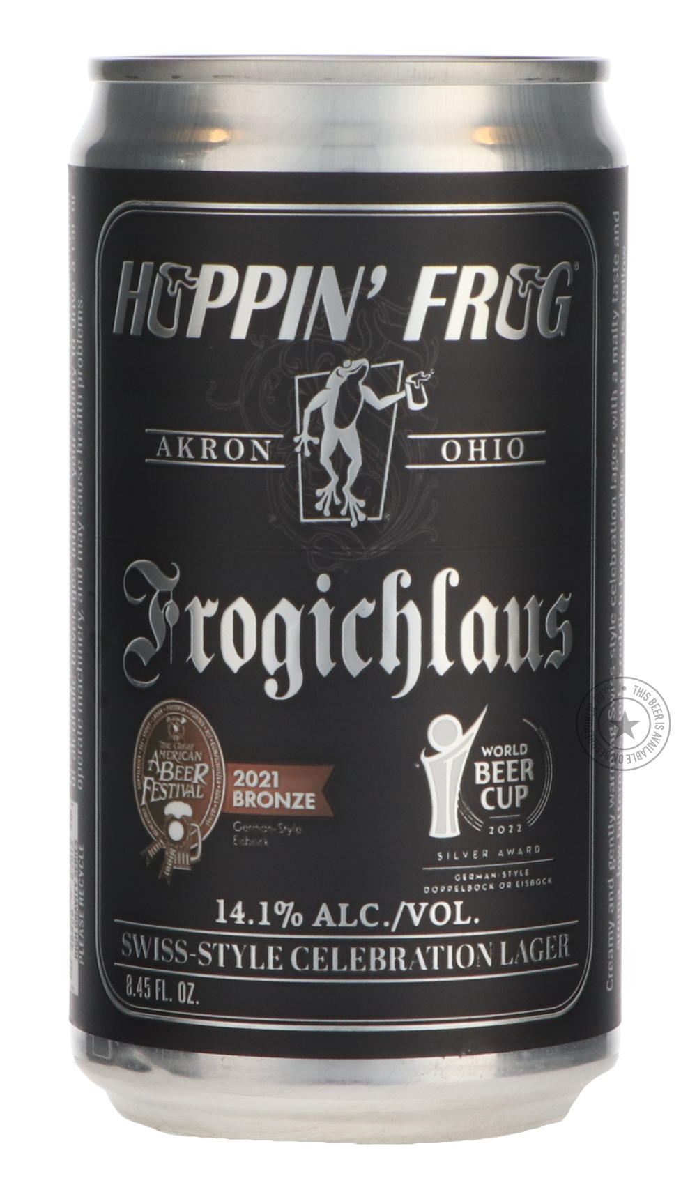 Hoppin' Frog- Frogichlaus Swiss-Style Celebration Lager-Brown & Dark- Only @ Beer Republic - The best online beer store for American & Canadian craft beer - Buy beer online from the USA and Canada - Bier online kopen - Amerikaans bier kopen - Craft beer store - Craft beer kopen - Amerikanisch bier kaufen - Bier online kaufen - Acheter biere online - IPA - Stout - Porter - New England IPA - Hazy IPA - Imperial Stout - Barrel Aged - Barrel Aged Imperial Stout - Brown - Dark beer - Blond - Blonde - Pilsner - L