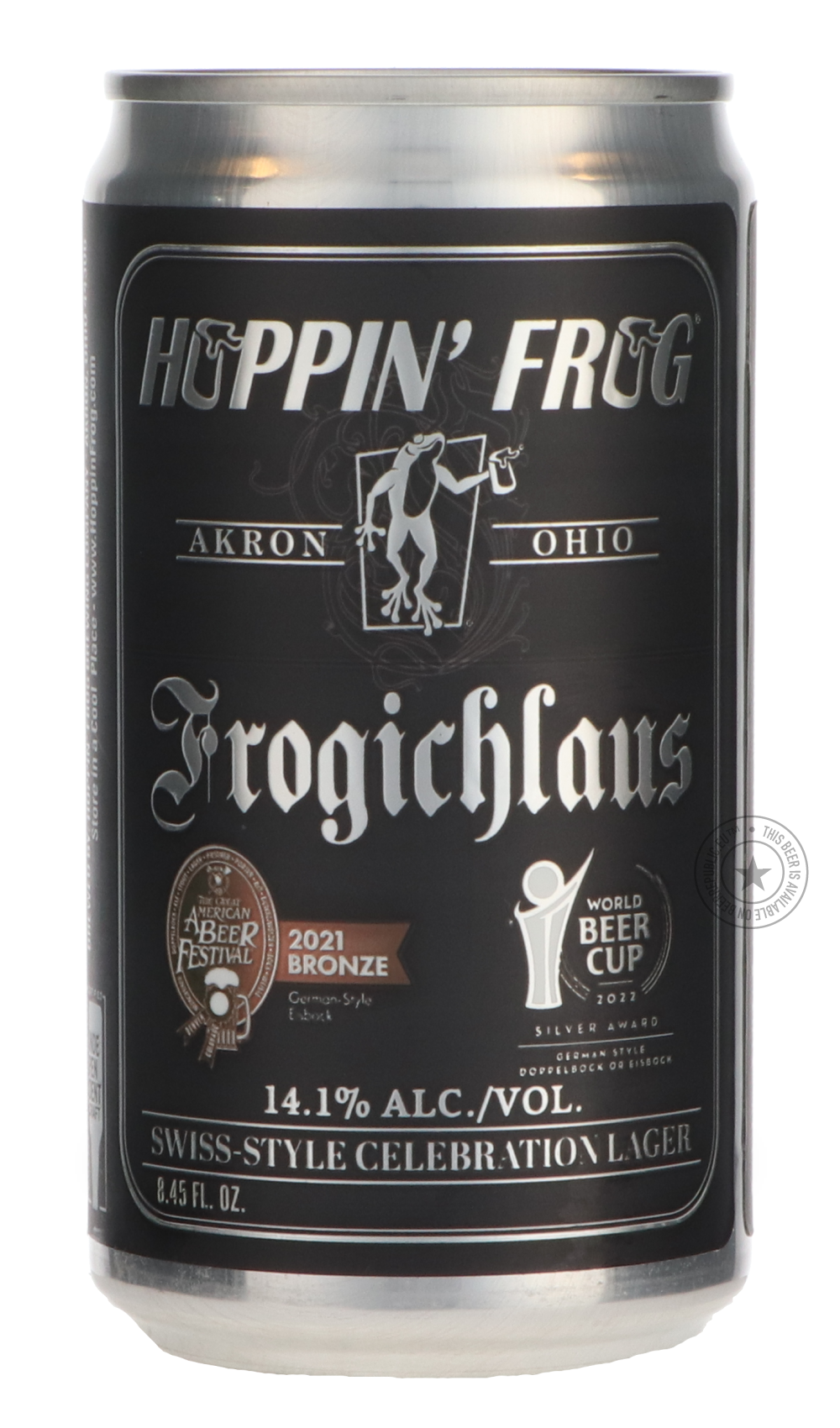 Hoppin' Frog- Frogichlaus Swiss-Style Celebration Lager-Brown & Dark- Only @ Beer Republic - The best online beer store for American & Canadian craft beer - Buy beer online from the USA and Canada - Bier online kopen - Amerikaans bier kopen - Craft beer store - Craft beer kopen - Amerikanisch bier kaufen - Bier online kaufen - Acheter biere online - IPA - Stout - Porter - New England IPA - Hazy IPA - Imperial Stout - Barrel Aged - Barrel Aged Imperial Stout - Brown - Dark beer - Blond - Blonde - Pilsner - L