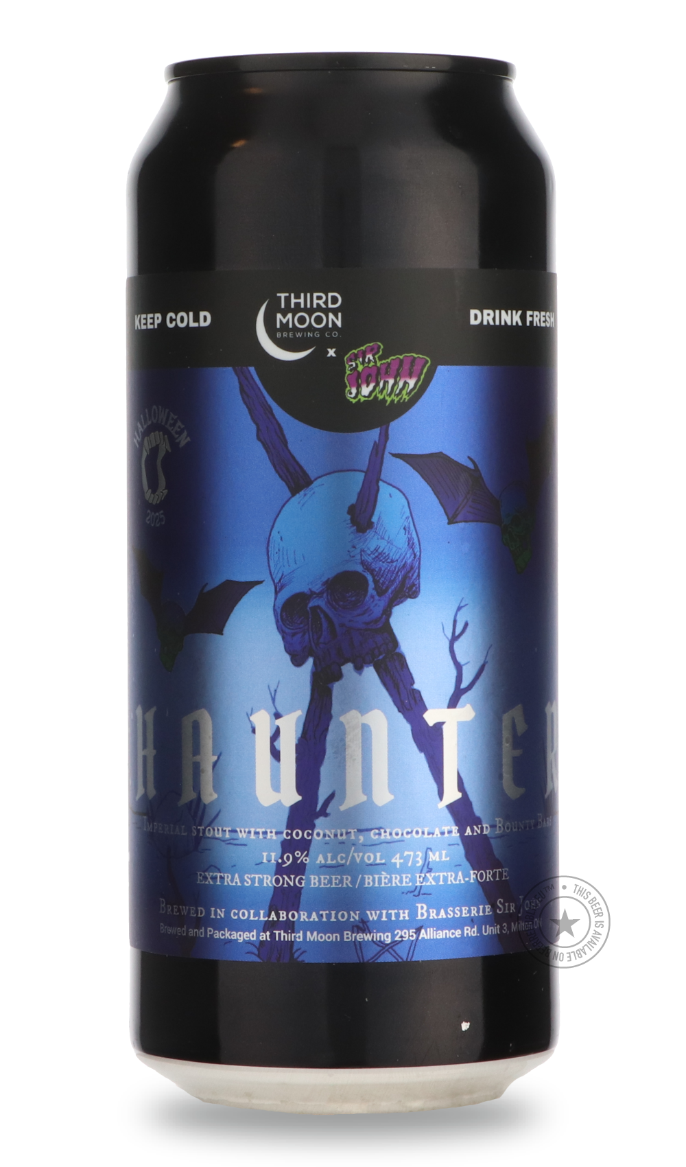 -Third Moon- Haunter / Sir John-Stout & Porter- Only @ Beer Republic - The best online beer store for American & Canadian craft beer - Buy beer online from the USA and Canada - Bier online kopen - Amerikaans bier kopen - Craft beer store - Craft beer kopen - Amerikanisch bier kaufen - Bier online kaufen - Acheter biere online - IPA - Stout - Porter - New England IPA - Hazy IPA - Imperial Stout - Barrel Aged - Barrel Aged Imperial Stout - Brown - Dark beer - Blond - Blonde - Pilsner - Lager - Wheat - Weizen
