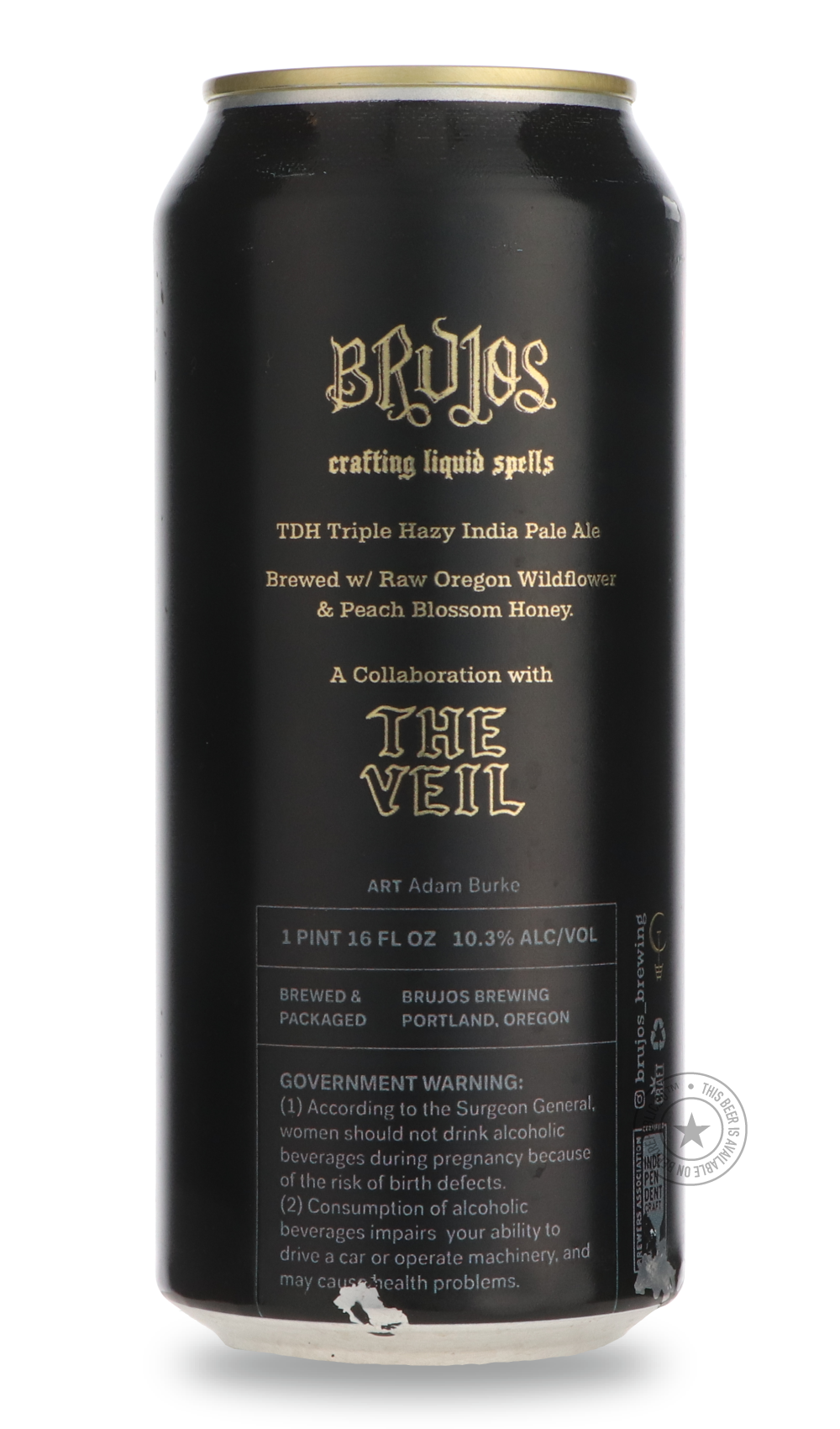 -Brujos- Infinitum / The Veil-IPA- Only @ Beer Republic - The best online beer store for American & Canadian craft beer - Buy beer online from the USA and Canada - Bier online kopen - Amerikaans bier kopen - Craft beer store - Craft beer kopen - Amerikanisch bier kaufen - Bier online kaufen - Acheter biere online - IPA - Stout - Porter - New England IPA - Hazy IPA - Imperial Stout - Barrel Aged - Barrel Aged Imperial Stout - Brown - Dark beer - Blond - Blonde - Pilsner - Lager - Wheat - Weizen - Amber - Bar