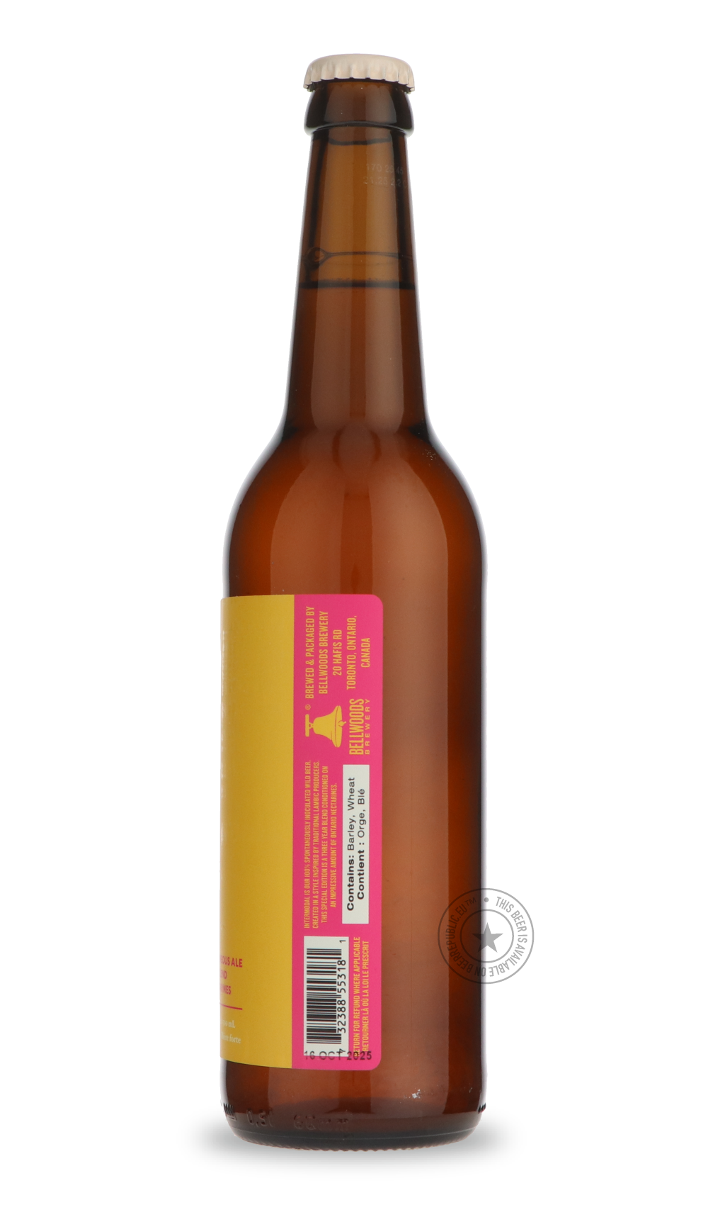 Bellwoods- Intermodal Nectarine-Sour / Wild & Fruity- Only @ Beer Republic - The best online beer store for American & Canadian craft beer - Buy beer online from the USA and Canada - Bier online kopen - Amerikaans bier kopen - Craft beer store - Craft beer kopen - Amerikanisch bier kaufen - Bier online kaufen - Acheter biere online - IPA - Stout - Porter - New England IPA - Hazy IPA - Imperial Stout - Barrel Aged - Barrel Aged Imperial Stout - Brown - Dark beer - Blond - Blonde - Pilsner - Lager - Wheat - W