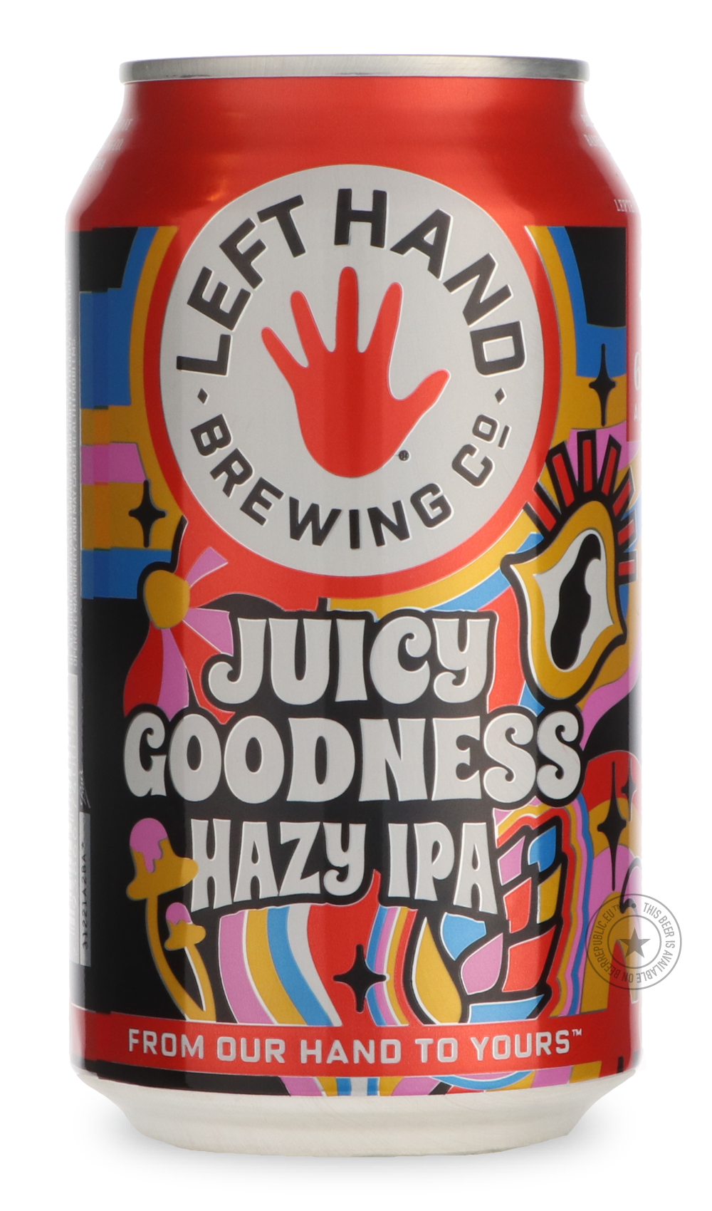 -Left Hand- Juicy Goodness Hazy IPA-IPA- Only @ Beer Republic - The best online beer store for American & Canadian craft beer - Buy beer online from the USA and Canada - Bier online kopen - Amerikaans bier kopen - Craft beer store - Craft beer kopen - Amerikanisch bier kaufen - Bier online kaufen - Acheter biere online - IPA - Stout - Porter - New England IPA - Hazy IPA - Imperial Stout - Barrel Aged - Barrel Aged Imperial Stout - Brown - Dark beer - Blond - Blonde - Pilsner - Lager - Wheat - Weizen - Amber
