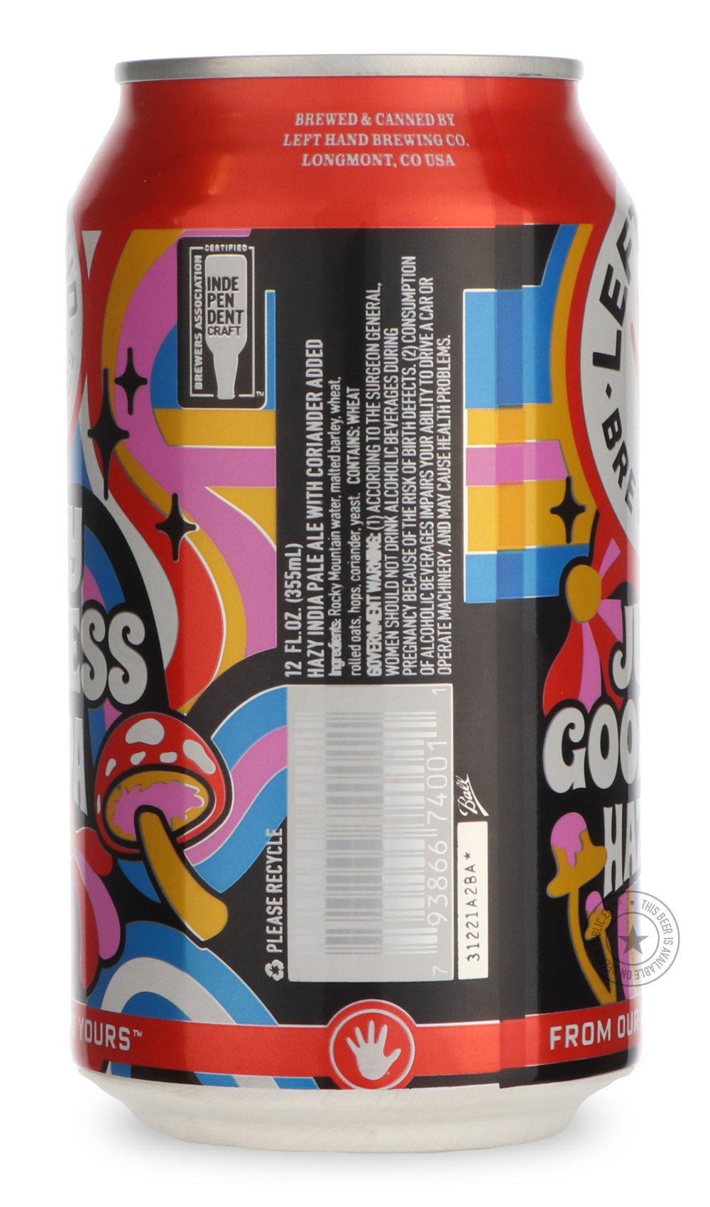 -Left Hand- Juicy Goodness Hazy IPA-IPA- Only @ Beer Republic - The best online beer store for American & Canadian craft beer - Buy beer online from the USA and Canada - Bier online kopen - Amerikaans bier kopen - Craft beer store - Craft beer kopen - Amerikanisch bier kaufen - Bier online kaufen - Acheter biere online - IPA - Stout - Porter - New England IPA - Hazy IPA - Imperial Stout - Barrel Aged - Barrel Aged Imperial Stout - Brown - Dark beer - Blond - Blonde - Pilsner - Lager - Wheat - Weizen - Amber
