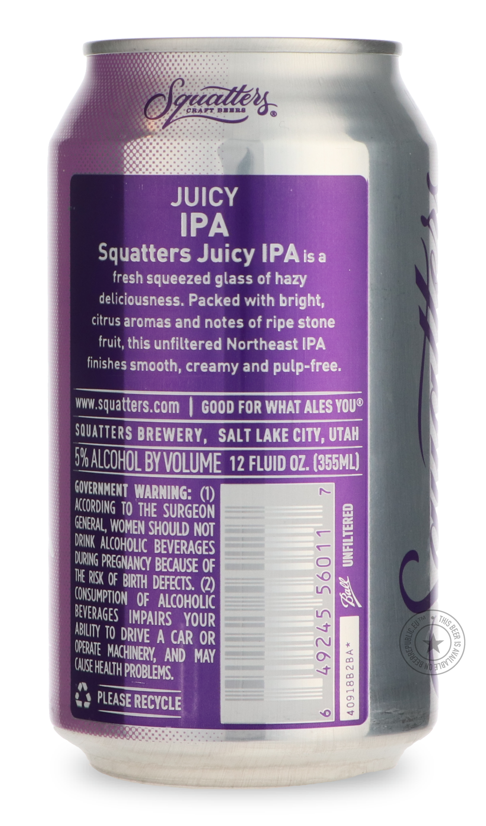 Squatters- Juicy IPA-IPA- Only @ Beer Republic - The best online beer store for American & Canadian craft beer - Buy beer online from the USA and Canada - Bier online kopen - Amerikaans bier kopen - Craft beer store - Craft beer kopen - Amerikanisch bier kaufen - Bier online kaufen - Acheter biere online - IPA - Stout - Porter - New England IPA - Hazy IPA - Imperial Stout - Barrel Aged - Barrel Aged Imperial Stout - Brown - Dark beer - Blond - Blonde - Pilsner - Lager - Wheat - Weizen - Amber - Barley Wine