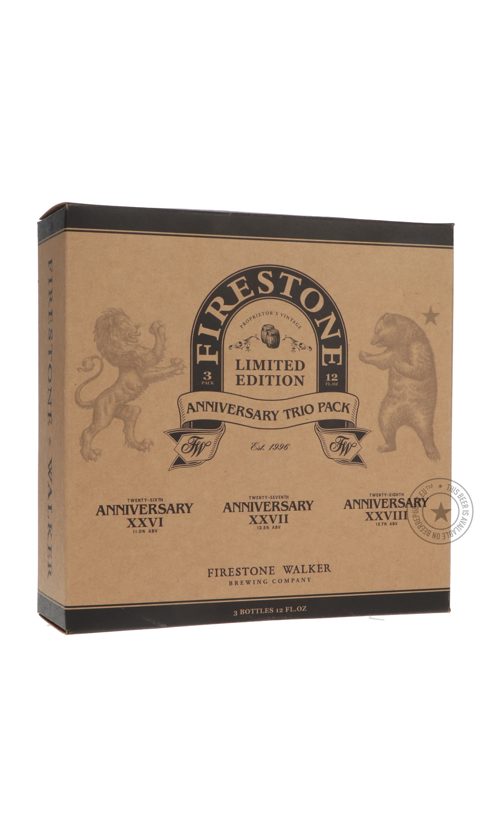 -Firestone Walker- Limited Edition Anniversary Vertical Set-Brown & Dark- Only @ Beer Republic - The best online beer store for American & Canadian craft beer - Buy beer online from the USA and Canada - Bier online kopen - Amerikaans bier kopen - Craft beer store - Craft beer kopen - Amerikanisch bier kaufen - Bier online kaufen - Acheter biere online - IPA - Stout - Porter - New England IPA - Hazy IPA - Imperial Stout - Barrel Aged - Barrel Aged Imperial Stout - Brown - Dark beer - Blond - Blonde - Pilsner