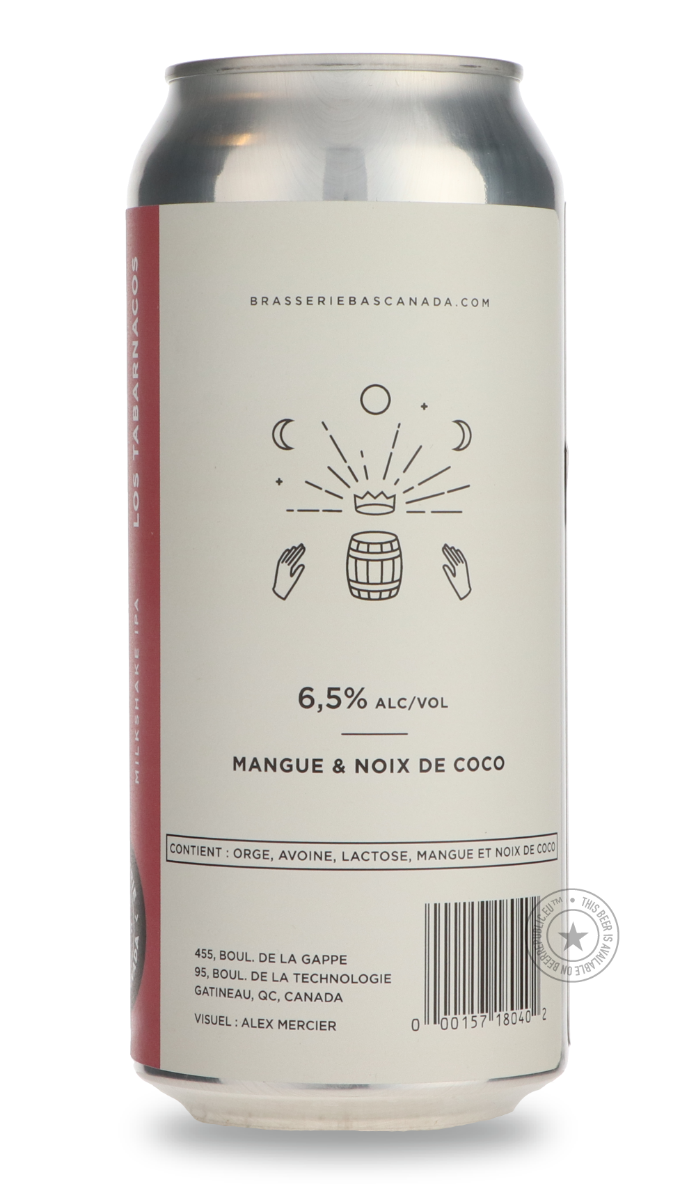 -Brasserie du Bas-Canada- Los Tabarnacos - Mangue-IPA- Only @ Beer Republic - The best online beer store for American & Canadian craft beer - Buy beer online from the USA and Canada - Bier online kopen - Amerikaans bier kopen - Craft beer store - Craft beer kopen - Amerikanisch bier kaufen - Bier online kaufen - Acheter biere online - IPA - Stout - Porter - New England IPA - Hazy IPA - Imperial Stout - Barrel Aged - Barrel Aged Imperial Stout - Brown - Dark beer - Blond - Blonde - Pilsner - Lager - Wheat -