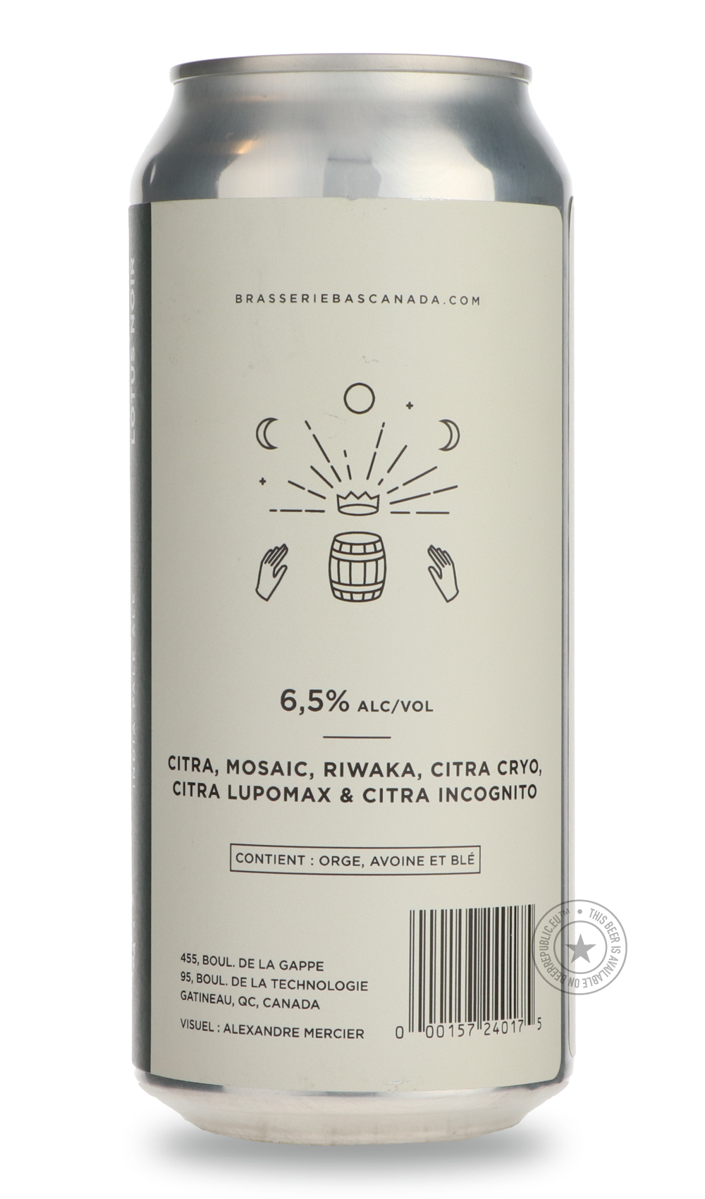 Brasserie du Bas-Canada- Lotus Noir-IPA- Only @ Beer Republic - The best online beer store for American & Canadian craft beer - Buy beer online from the USA and Canada - Bier online kopen - Amerikaans bier kopen - Craft beer store - Craft beer kopen - Amerikanisch bier kaufen - Bier online kaufen - Acheter biere online - IPA - Stout - Porter - New England IPA - Hazy IPA - Imperial Stout - Barrel Aged - Barrel Aged Imperial Stout - Brown - Dark beer - Blond - Blonde - Pilsner - Lager - Wheat - Weizen - Amber
