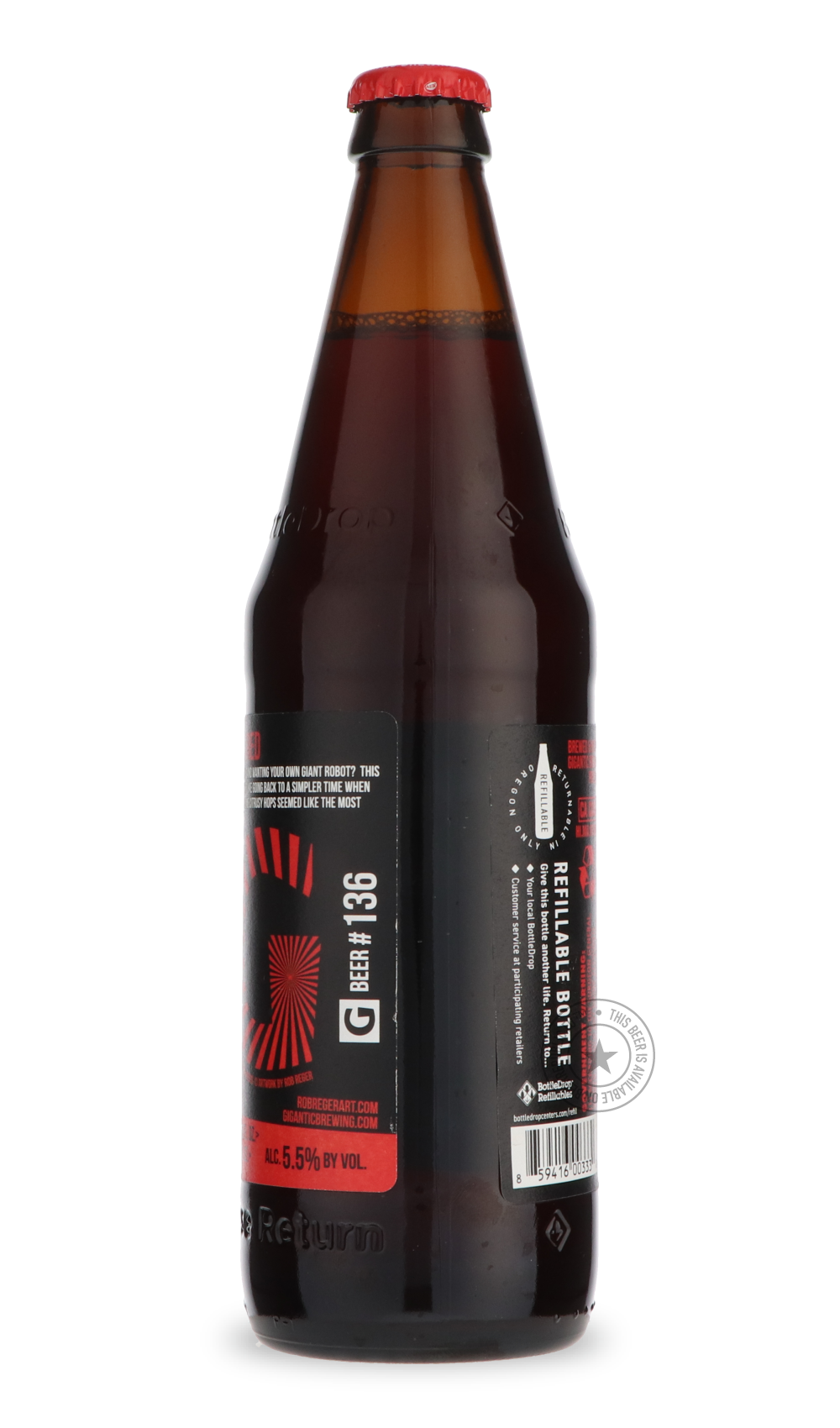 -Gigantic- Mecha Red-Brown & Dark- Only @ Beer Republic - The best online beer store for American & Canadian craft beer - Buy beer online from the USA and Canada - Bier online kopen - Amerikaans bier kopen - Craft beer store - Craft beer kopen - Amerikanisch bier kaufen - Bier online kaufen - Acheter biere online - IPA - Stout - Porter - New England IPA - Hazy IPA - Imperial Stout - Barrel Aged - Barrel Aged Imperial Stout - Brown - Dark beer - Blond - Blonde - Pilsner - Lager - Wheat - Weizen - Amber - Bar