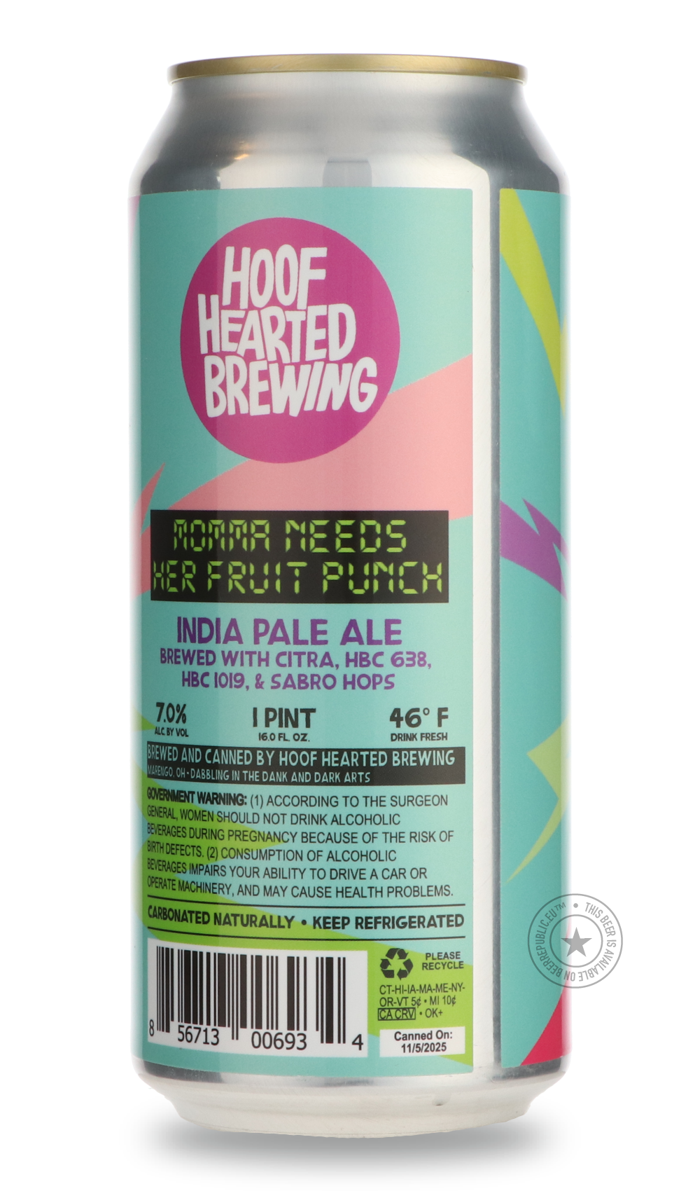 Hoof Hearted- Momma Needs Her Fruit Punch-IPA- Only @ Beer Republic - The best online beer store for American & Canadian craft beer - Buy beer online from the USA and Canada - Bier online kopen - Amerikaans bier kopen - Craft beer store - Craft beer kopen - Amerikanisch bier kaufen - Bier online kaufen - Acheter biere online - IPA - Stout - Porter - New England IPA - Hazy IPA - Imperial Stout - Barrel Aged - Barrel Aged Imperial Stout - Brown - Dark beer - Blond - Blonde - Pilsner - Lager - Wheat - Weizen -