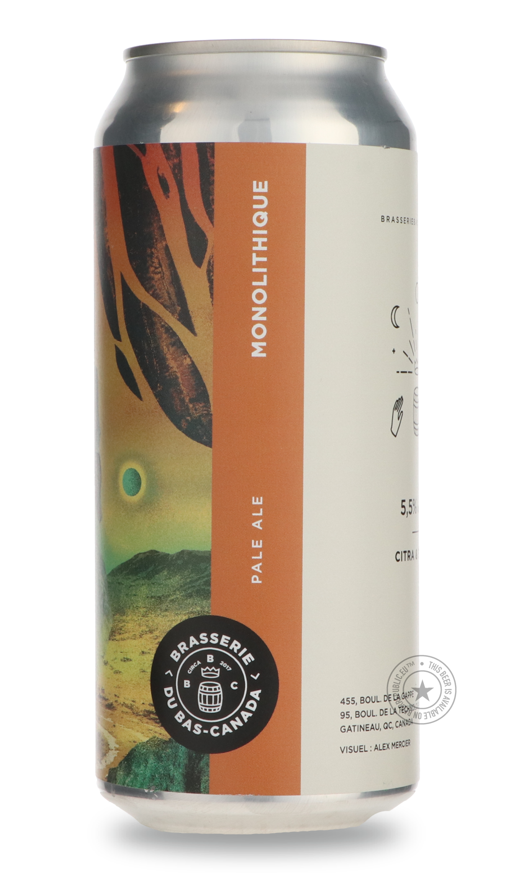 -Brasserie du Bas-Canada- Monolithique-Pale / Blonde- Only @ Beer Republic - The best online beer store for American & Canadian craft beer - Buy beer online from the USA and Canada - Bier online kopen - Amerikaans bier kopen - Craft beer store - Craft beer kopen - Amerikanisch bier kaufen - Bier online kaufen - Acheter biere online - IPA - Stout - Porter - New England IPA - Hazy IPA - Imperial Stout - Barrel Aged - Barrel Aged Imperial Stout - Brown - Dark beer - Blond - Blonde - Pilsner - Lager - Wheat - W