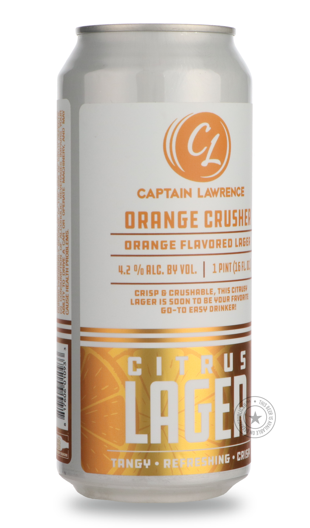 -Captain Lawrence- Orange Crusher-Pale- Only @ Beer Republic - The best online beer store for American & Canadian craft beer - Buy beer online from the USA and Canada - Bier online kopen - Amerikaans bier kopen - Craft beer store - Craft beer kopen - Amerikanisch bier kaufen - Bier online kaufen - Acheter biere online - IPA - Stout - Porter - New England IPA - Hazy IPA - Imperial Stout - Barrel Aged - Barrel Aged Imperial Stout - Brown - Dark beer - Blond - Blonde - Pilsner - Lager - Wheat - Weizen - Amber 