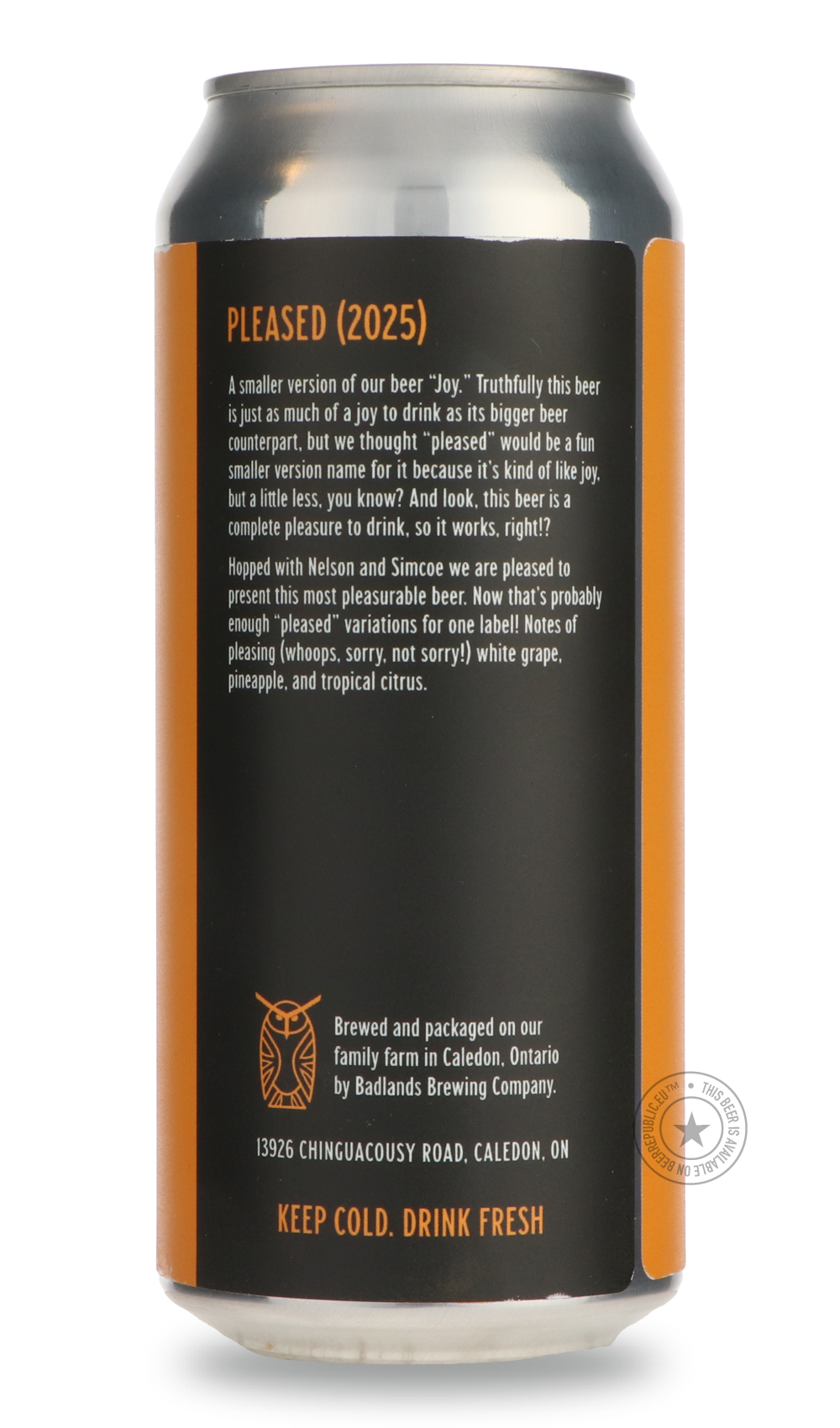 Badlands- Pleased-Pale- Only @ Beer Republic - The best online beer store for American & Canadian craft beer - Buy beer online from the USA and Canada - Bier online kopen - Amerikaans bier kopen - Craft beer store - Craft beer kopen - Amerikanisch bier kaufen - Bier online kaufen - Acheter biere online - IPA - Stout - Porter - New England IPA - Hazy IPA - Imperial Stout - Barrel Aged - Barrel Aged Imperial Stout - Brown - Dark beer - Blond - Blonde - Pilsner - Lager - Wheat - Weizen - Amber - Barley Wine -