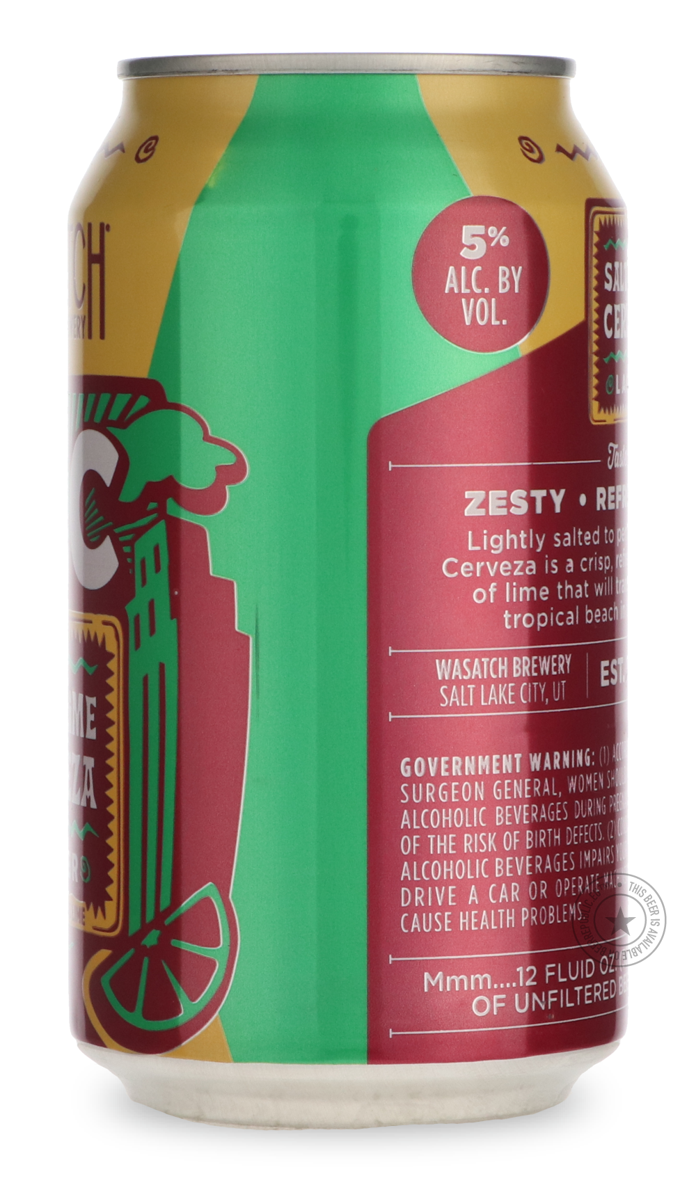 -Wasatch- Salt Lime Cerveza-Pale- Only @ Beer Republic - The best online beer store for American & Canadian craft beer - Buy beer online from the USA and Canada - Bier online kopen - Amerikaans bier kopen - Craft beer store - Craft beer kopen - Amerikanisch bier kaufen - Bier online kaufen - Acheter biere online - IPA - Stout - Porter - New England IPA - Hazy IPA - Imperial Stout - Barrel Aged - Barrel Aged Imperial Stout - Brown - Dark beer - Blond - Blonde - Pilsner - Lager - Wheat - Weizen - Amber - Barl
