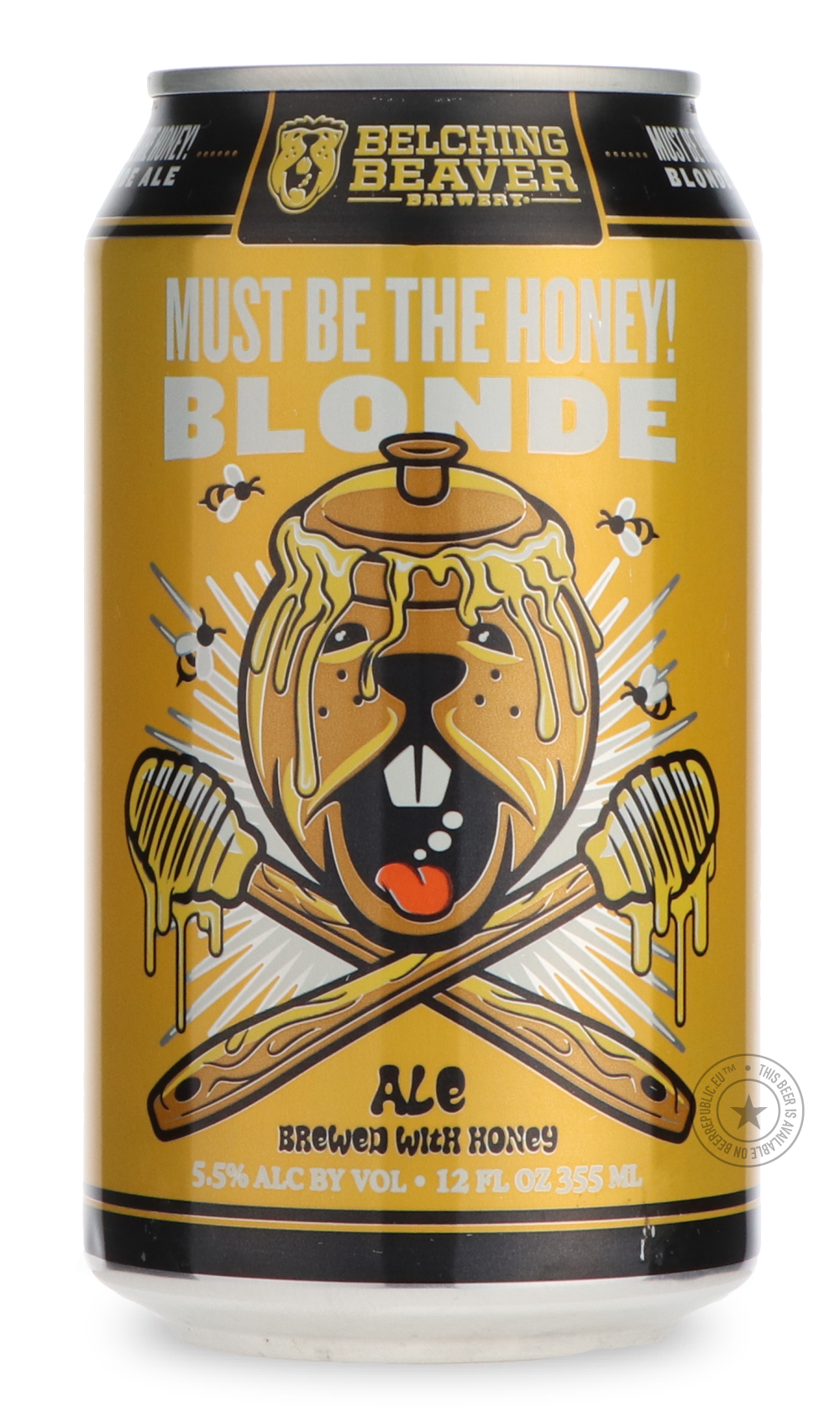 -Belching Beaver- Must Be the Honey!-Pale- Only @ Beer Republic - The best online beer store for American & Canadian craft beer - Buy beer online from the USA and Canada - Bier online kopen - Amerikaans bier kopen - Craft beer store - Craft beer kopen - Amerikanisch bier kaufen - Bier online kaufen - Acheter biere online - IPA - Stout - Porter - New England IPA - Hazy IPA - Imperial Stout - Barrel Aged - Barrel Aged Imperial Stout - Brown - Dark beer - Blond - Blonde - Pilsner - Lager - Wheat - Weizen - Amb