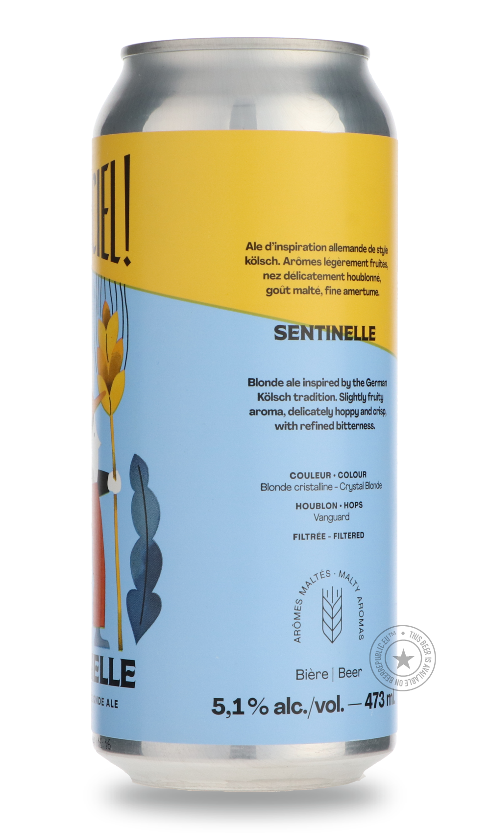 Dieu du Ciel- Sentinelle-Pale- Only @ Beer Republic - The best online beer store for American & Canadian craft beer - Buy beer online from the USA and Canada - Bier online kopen - Amerikaans bier kopen - Craft beer store - Craft beer kopen - Amerikanisch bier kaufen - Bier online kaufen - Acheter biere online - IPA - Stout - Porter - New England IPA - Hazy IPA - Imperial Stout - Barrel Aged - Barrel Aged Imperial Stout - Brown - Dark beer - Blond - Blonde - Pilsner - Lager - Wheat - Weizen - Amber - Barley