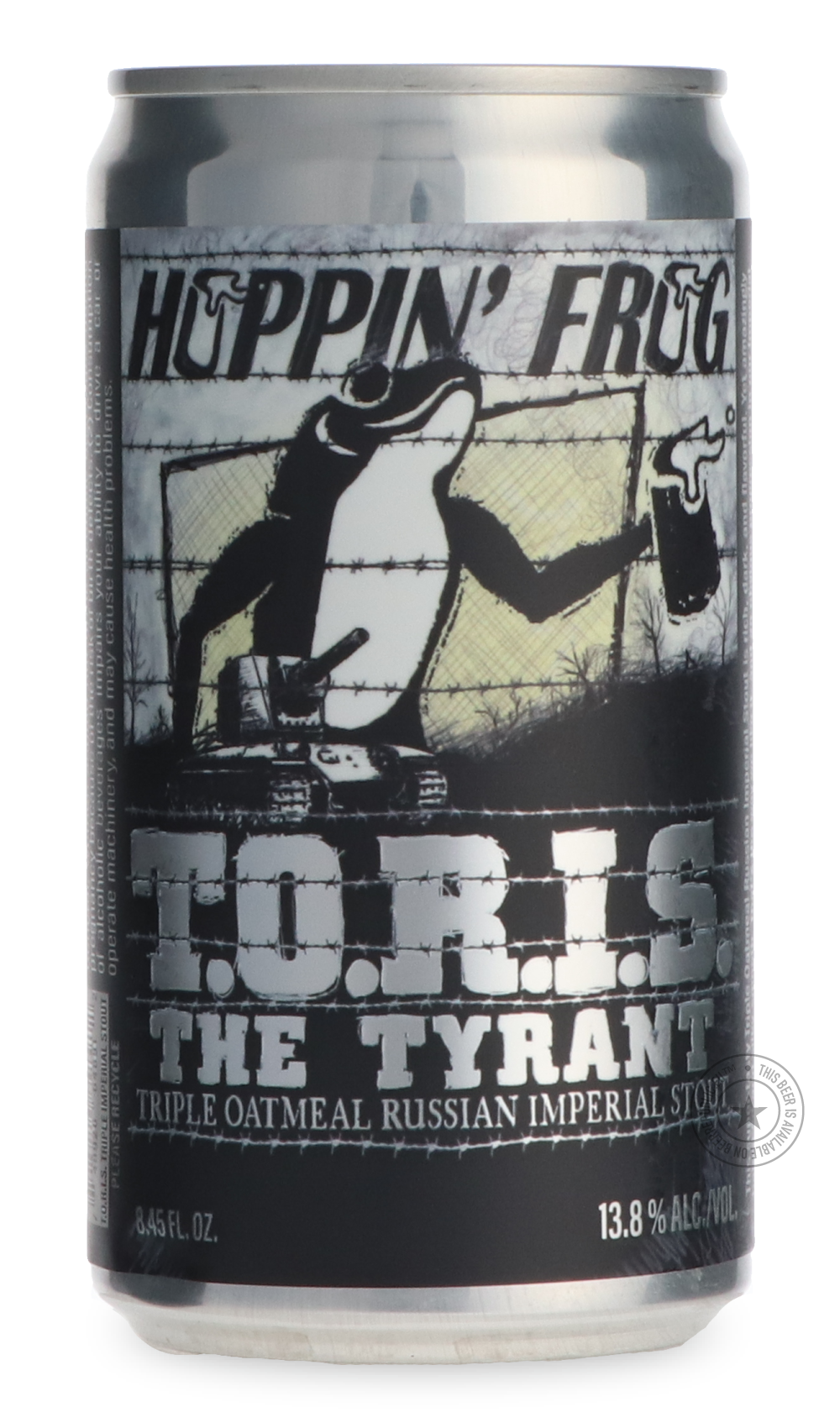 Hoppin' Frog - T.O.R.I.S. The Tyrant-Stout & Porter- Only @ Beer Republic - De beste online bierwinkel voor Amerikaans en Canadees craft bier - Koop bier online uit de VS en Canada - Bier online kopen - Amerikaans bier kopen - Craft beer store - Craft beer kopen - Amerikaans bier kaufen - Bier online kaufen - Acheter biere online - IPA - Stout - Porter - New England IPA - Hazy IPA - Imperial Stout - Barrel Aged - Barrel Aged Imperial Stout - Bruin - Donker bier - Blond - Blond - Pilsner - Pils - Tarwe - Wei