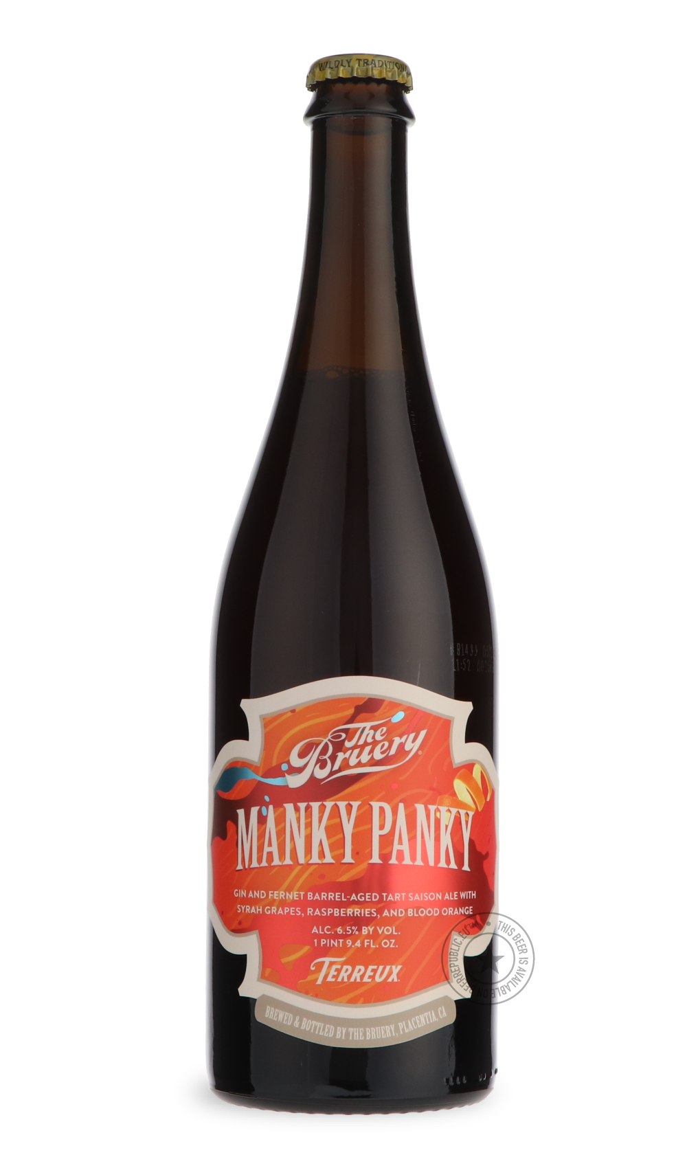 -The Bruery- Terreux Manky Panky-Sour / Wild & Fruity- Only @ Beer Republic - The best online beer store for American & Canadian craft beer - Buy beer online from the USA and Canada - Bier online kopen - Amerikaans bier kopen - Craft beer store - Craft beer kopen - Amerikanisch bier kaufen - Bier online kaufen - Acheter biere online - IPA - Stout - Porter - New England IPA - Hazy IPA - Imperial Stout - Barrel Aged - Barrel Aged Imperial Stout - Brown - Dark beer - Blond - Blonde - Pilsner - Lager - Wheat - 