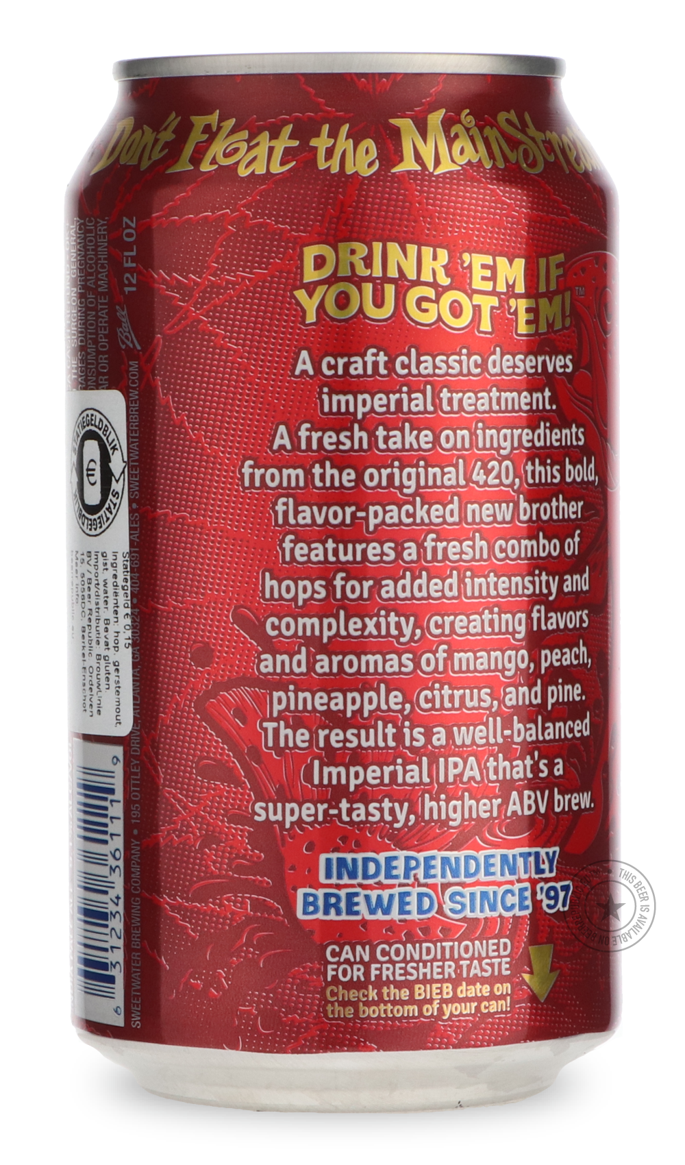-SweetWater- 420 Imperial IPA-IPA- Only @ Beer Republic - The best online beer store for American & Canadian craft beer - Buy beer online from the USA and Canada - Bier online kopen - Amerikaans bier kopen - Craft beer store - Craft beer kopen - Amerikanisch bier kaufen - Bier online kaufen - Acheter biere online - IPA - Stout - Porter - New England IPA - Hazy IPA - Imperial Stout - Barrel Aged - Barrel Aged Imperial Stout - Brown - Dark beer - Blond - Blonde - Pilsner - Lager - Wheat - Weizen - Amber - Bar