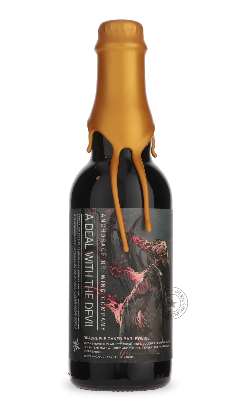 -Anchorage- A Deal With the Devil Quadruple Oaked Batch #7-Brown & Dark- Only @ Beer Republic - The best online beer store for American & Canadian craft beer - Buy beer online from the USA and Canada - Bier online kopen - Amerikaans bier kopen - Craft beer store - Craft beer kopen - Amerikanisch bier kaufen - Bier online kaufen - Acheter biere online - IPA - Stout - Porter - New England IPA - Hazy IPA - Imperial Stout - Barrel Aged - Barrel Aged Imperial Stout - Brown - Dark beer - Blond - Blonde - Pilsner 