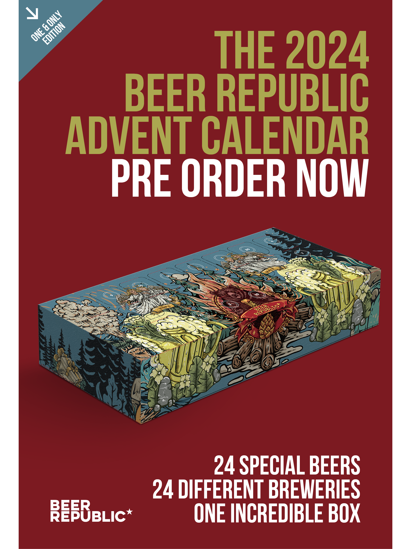 -Beer Republic- The Beer Republic Advent Calendar 2024-Packs & Cases- Only @ Beer Republic - The best online beer store for American & Canadian craft beer - Buy beer online from the USA and Canada - Bier online kopen - Amerikaans bier kopen - Craft beer store - Craft beer kopen - Amerikanisch bier kaufen - Bier online kaufen - Acheter biere online - IPA - Stout - Porter - New England IPA - Hazy IPA - Imperial Stout - Barrel Aged - Barrel Aged Imperial Stout - Brown - Dark beer - Blond - Blonde - Pilsner - L