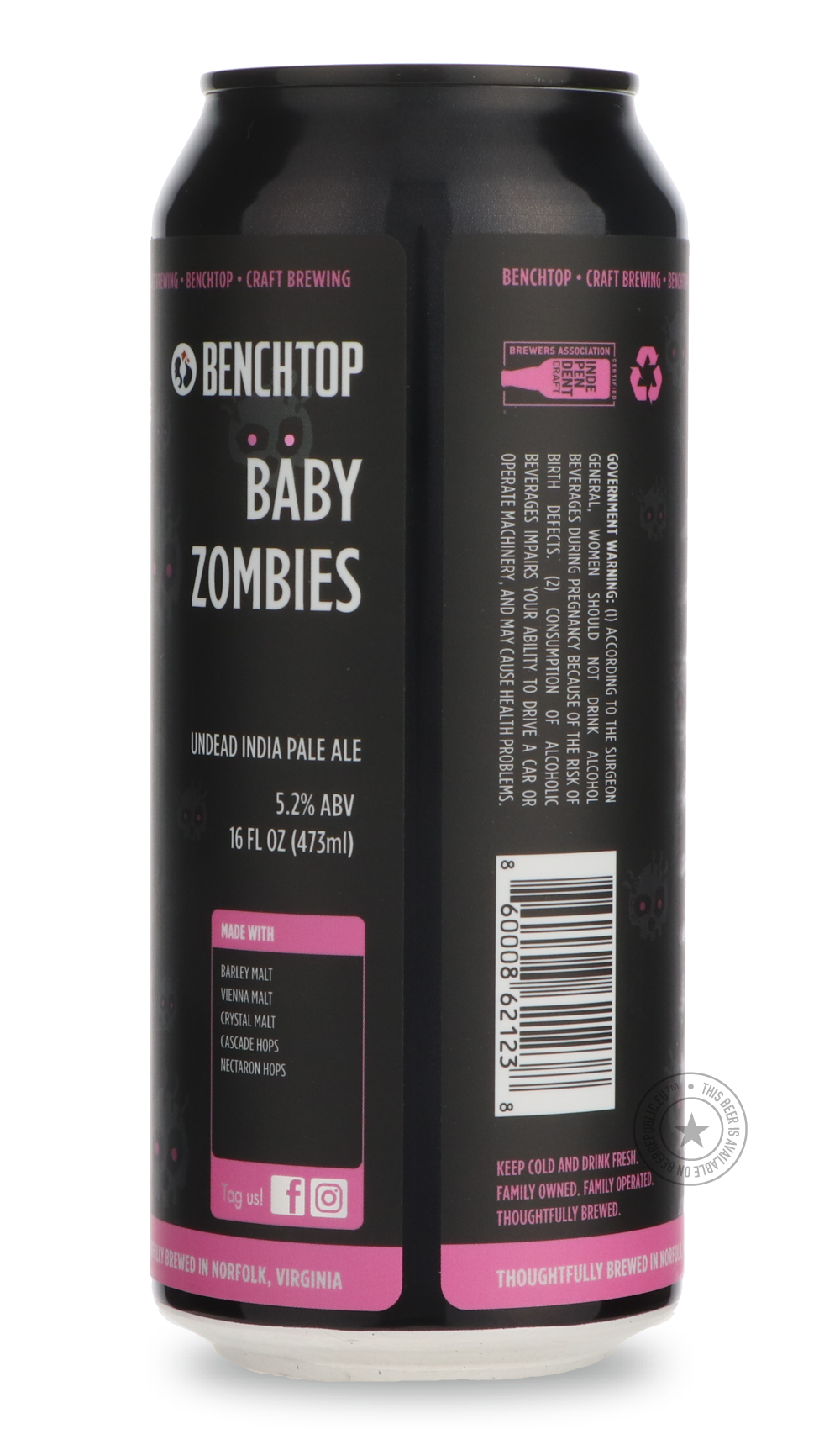 -Benchtop- Baby Zombies-IPA- Only @ Beer Republic - The best online beer store for American & Canadian craft beer - Buy beer online from the USA and Canada - Bier online kopen - Amerikaans bier kopen - Craft beer store - Craft beer kopen - Amerikanisch bier kaufen - Bier online kaufen - Acheter biere online - IPA - Stout - Porter - New England IPA - Hazy IPA - Imperial Stout - Barrel Aged - Barrel Aged Imperial Stout - Brown - Dark beer - Blond - Blonde - Pilsner - Lager - Wheat - Weizen - Amber - Barley Wi