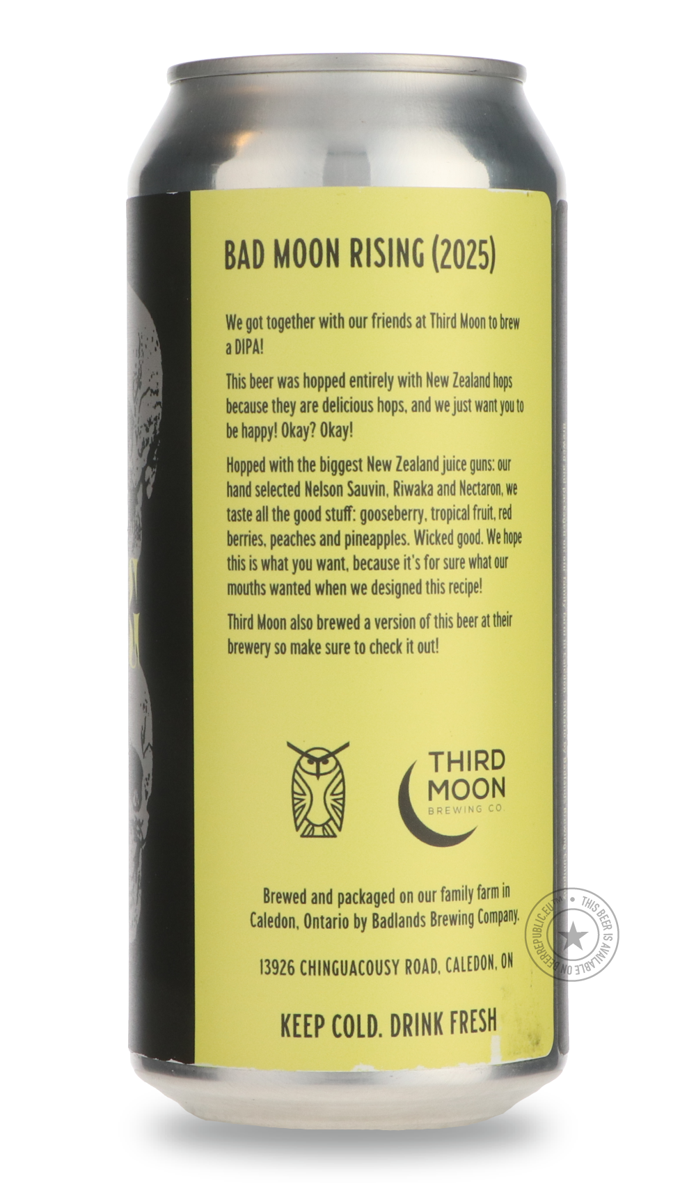 Badlands- Bad Moon Rising / Third Moon-IPA- Only @ Beer Republic - The best online beer store for American & Canadian craft beer - Buy beer online from the USA and Canada - Bier online kopen - Amerikaans bier kopen - Craft beer store - Craft beer kopen - Amerikanisch bier kaufen - Bier online kaufen - Acheter biere online - IPA - Stout - Porter - New England IPA - Hazy IPA - Imperial Stout - Barrel Aged - Barrel Aged Imperial Stout - Brown - Dark beer - Blond - Blonde - Pilsner - Lager - Wheat - Weizen - Am