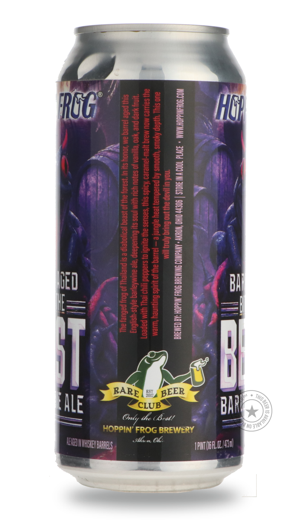 Hoppin' Frog- Barrel-Aged Bite of the Beast-Brown & Dark- Only @ Beer Republic - The best online beer store for American & Canadian craft beer - Buy beer online from the USA and Canada - Bier online kopen - Amerikaans bier kopen - Craft beer store - Craft beer kopen - Amerikanisch bier kaufen - Bier online kaufen - Acheter biere online - IPA - Stout - Porter - New England IPA - Hazy IPA - Imperial Stout - Barrel Aged - Barrel Aged Imperial Stout - Brown - Dark beer - Blond - Blonde - Pilsner - Lager - Wheat