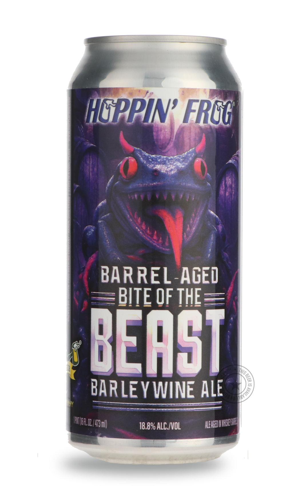 Hoppin' Frog- Barrel-Aged Bite of the Beast-Brown & Dark- Only @ Beer Republic - The best online beer store for American & Canadian craft beer - Buy beer online from the USA and Canada - Bier online kopen - Amerikaans bier kopen - Craft beer store - Craft beer kopen - Amerikanisch bier kaufen - Bier online kaufen - Acheter biere online - IPA - Stout - Porter - New England IPA - Hazy IPA - Imperial Stout - Barrel Aged - Barrel Aged Imperial Stout - Brown - Dark beer - Blond - Blonde - Pilsner - Lager - Wheat