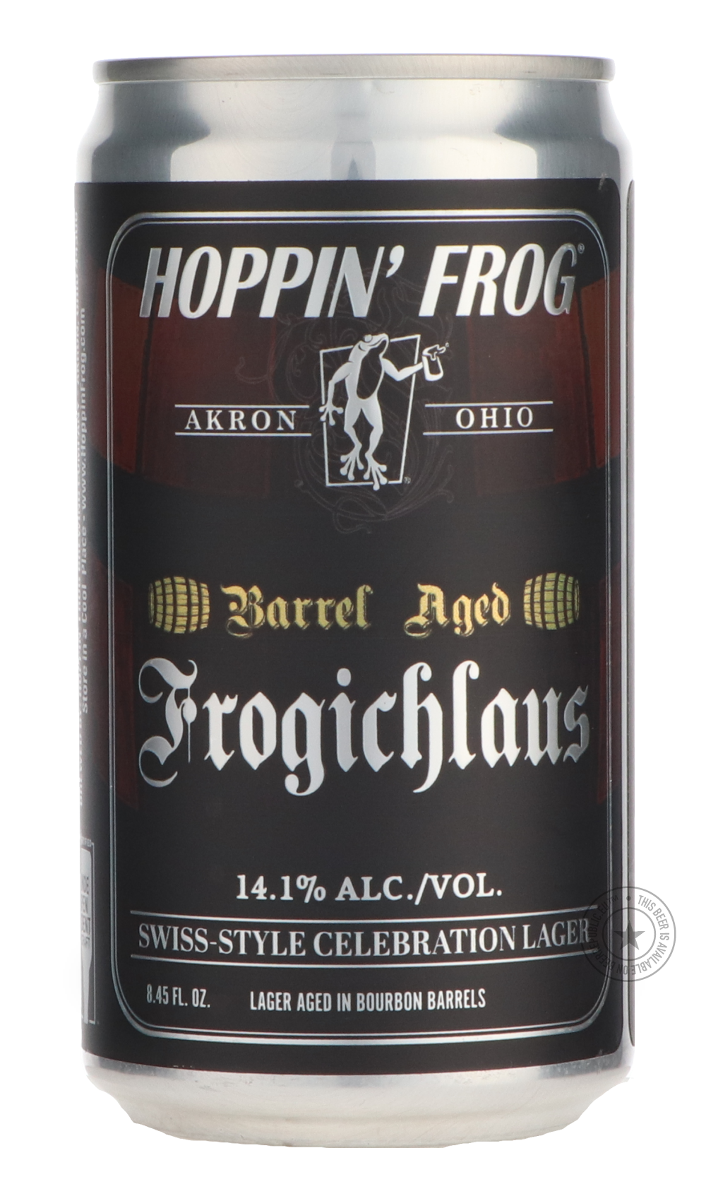 -Hoppin' Frog- Barrel Aged Frogichlaus Swiss-Style Celebration-Brown & Dark- Only @ Beer Republic - The best online beer store for American & Canadian craft beer - Buy beer online from the USA and Canada - Bier online kopen - Amerikaans bier kopen - Craft beer store - Craft beer kopen - Amerikanisch bier kaufen - Bier online kaufen - Acheter biere online - IPA - Stout - Porter - New England IPA - Hazy IPA - Imperial Stout - Barrel Aged - Barrel Aged Imperial Stout - Brown - Dark beer - Blond - Blonde - Pils