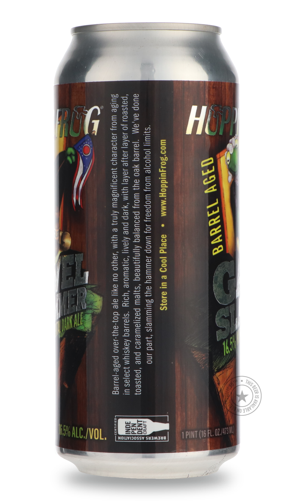 -Hoppin' Frog- Barrel Aged Gavel Slammer-Brown & Dark- Only @ Beer Republic - The best online beer store for American & Canadian craft beer - Buy beer online from the USA and Canada - Bier online kopen - Amerikaans bier kopen - Craft beer store - Craft beer kopen - Amerikanisch bier kaufen - Bier online kaufen - Acheter biere online - IPA - Stout - Porter - New England IPA - Hazy IPA - Imperial Stout - Barrel Aged - Barrel Aged Imperial Stout - Brown - Dark beer - Blond - Blonde - Pilsner - Lager - Wheat - 