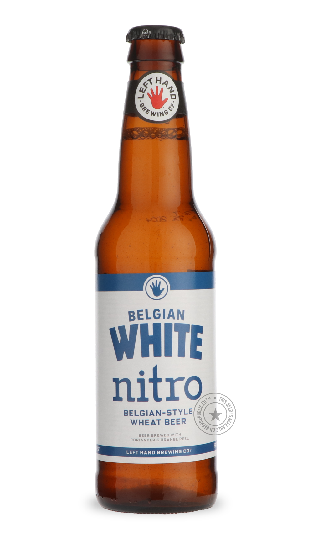 -Left Hand- Belgian White Nitro-Pale- Only @ Beer Republic - The best online beer store for American & Canadian craft beer - Buy beer online from the USA and Canada - Bier online kopen - Amerikaans bier kopen - Craft beer store - Craft beer kopen - Amerikanisch bier kaufen - Bier online kaufen - Acheter biere online - IPA - Stout - Porter - New England IPA - Hazy IPA - Imperial Stout - Barrel Aged - Barrel Aged Imperial Stout - Brown - Dark beer - Blond - Blonde - Pilsner - Lager - Wheat - Weizen - Amber - 