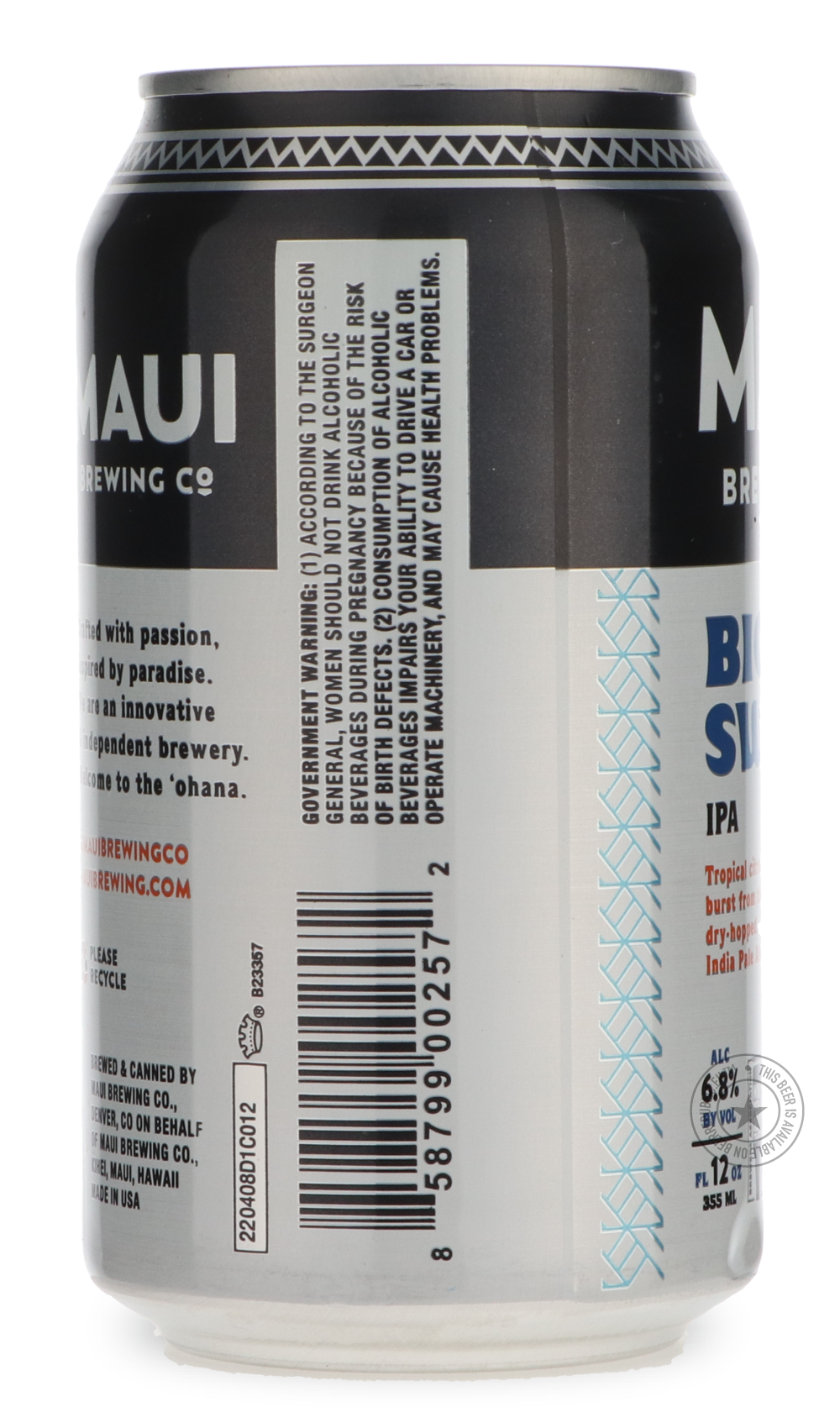 -Maui- Big Swell-IPA- Only @ Beer Republic - The best online beer store for American & Canadian craft beer - Buy beer online from the USA and Canada - Bier online kopen - Amerikaans bier kopen - Craft beer store - Craft beer kopen - Amerikanisch bier kaufen - Bier online kaufen - Acheter biere online - IPA - Stout - Porter - New England IPA - Hazy IPA - Imperial Stout - Barrel Aged - Barrel Aged Imperial Stout - Brown - Dark beer - Blond - Blonde - Pilsner - Lager - Wheat - Weizen - Amber - Barley Wine - Qu