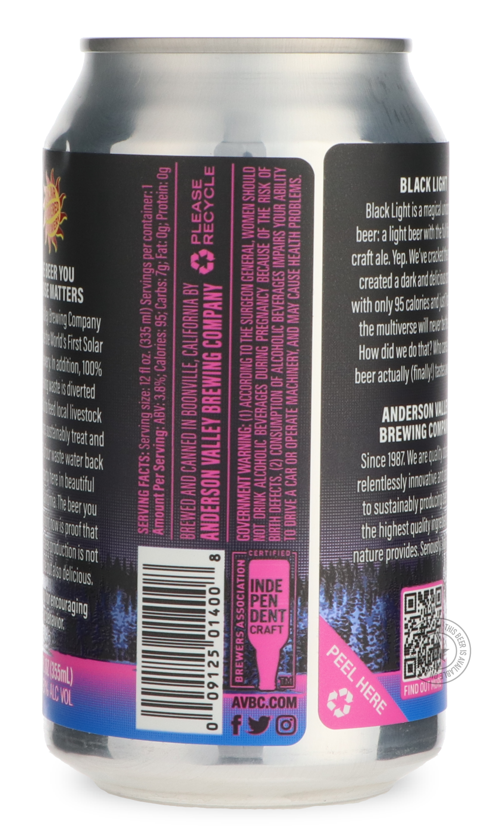 -Anderson Valley- Black Light-Brown & Dark- Only @ Beer Republic - The best online beer store for American & Canadian craft beer - Buy beer online from the USA and Canada - Bier online kopen - Amerikaans bier kopen - Craft beer store - Craft beer kopen - Amerikanisch bier kaufen - Bier online kaufen - Acheter biere online - IPA - Stout - Porter - New England IPA - Hazy IPA - Imperial Stout - Barrel Aged - Barrel Aged Imperial Stout - Brown - Dark beer - Blond - Blonde - Pilsner - Lager - Wheat - Weizen - Am