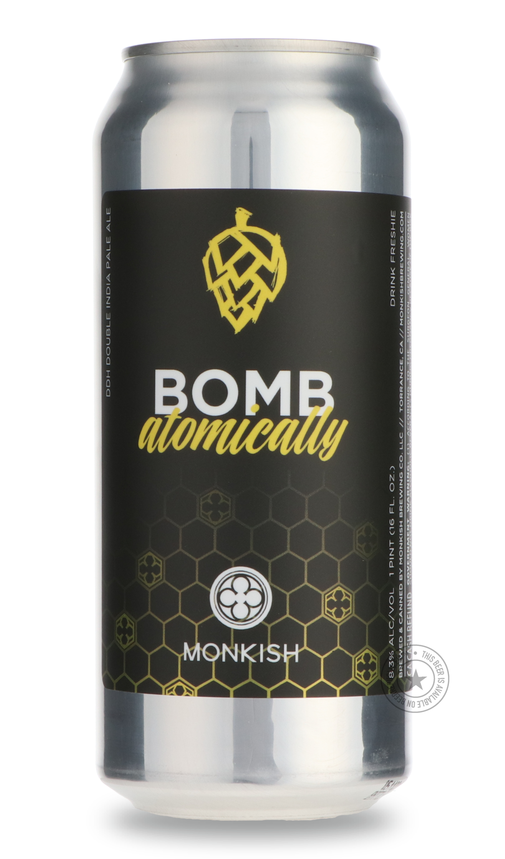Monkish- Bomb Atomically-IPA- Only @ Beer Republic - The best online beer store for American & Canadian craft beer - Buy beer online from the USA and Canada - Bier online kopen - Amerikaans bier kopen - Craft beer store - Craft beer kopen - Amerikanisch bier kaufen - Bier online kaufen - Acheter biere online - IPA - Stout - Porter - New England IPA - Hazy IPA - Imperial Stout - Barrel Aged - Barrel Aged Imperial Stout - Brown - Dark beer - Blond - Blonde - Pilsner - Lager - Wheat - Weizen - Amber - Barley W