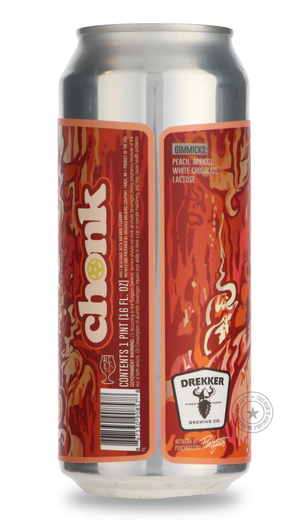 Drekker- CHONK: White Chocolate & Peach-Sour / Wild & Fruity- Only @ Beer Republic - The best online beer store for American & Canadian craft beer - Buy beer online from the USA and Canada - Bier online kopen - Amerikaans bier kopen - Craft beer store - Craft beer kopen - Amerikanisch bier kaufen - Bier online kaufen - Acheter biere online - IPA - Stout - Porter - New England IPA - Hazy IPA - Imperial Stout - Barrel Aged - Barrel Aged Imperial Stout - Brown - Dark beer - Blond - Blonde - Pilsner - Lager - W