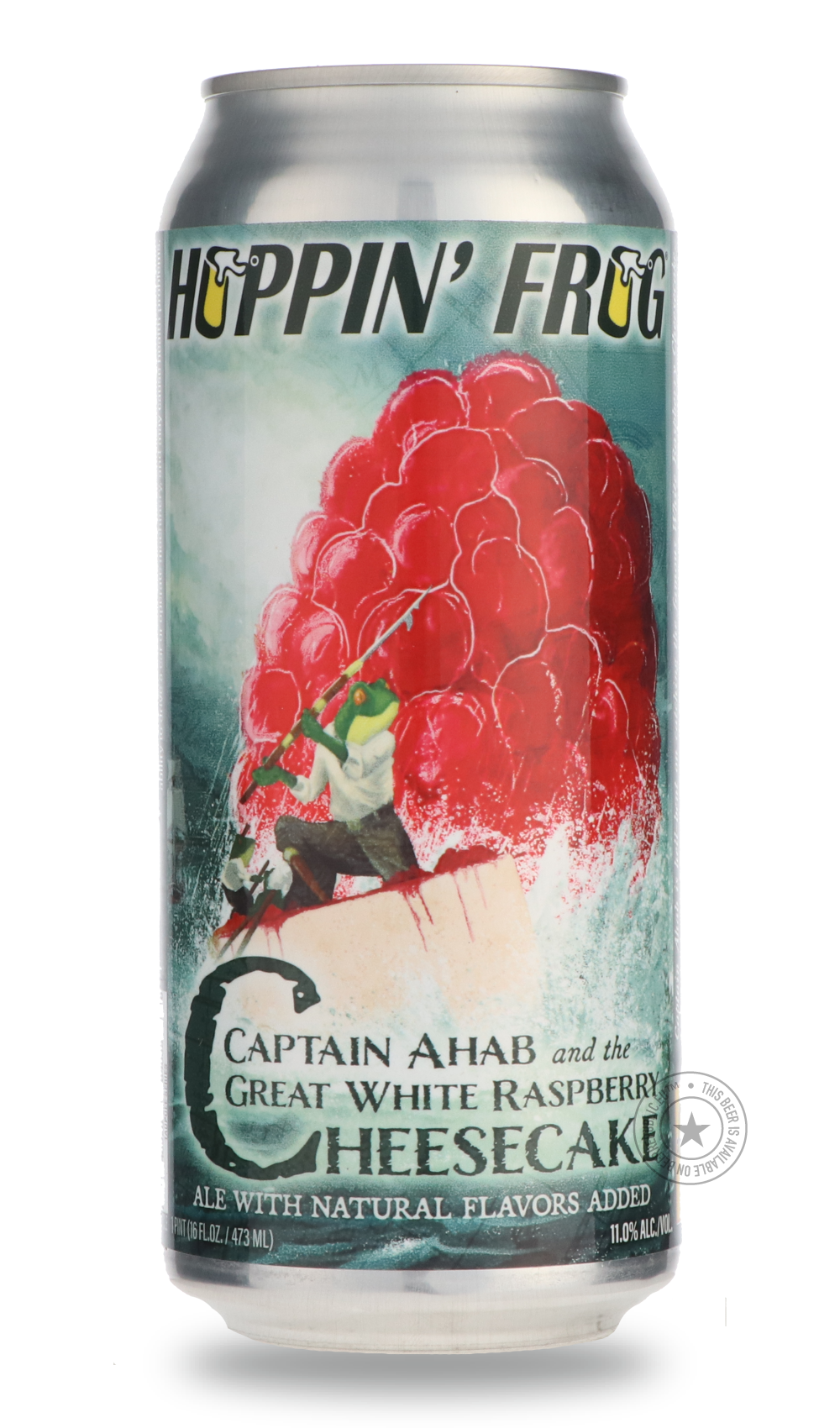 -Hoppin' Frog- Captain Ahab And the Great White Raspberry Cheesecake-Pale- Only @ Beer Republic - The best online beer store for American & Canadian craft beer - Buy beer online from the USA and Canada - Bier online kopen - Amerikaans bier kopen - Craft beer store - Craft beer kopen - Amerikanisch bier kaufen - Bier online kaufen - Acheter biere online - IPA - Stout - Porter - New England IPA - Hazy IPA - Imperial Stout - Barrel Aged - Barrel Aged Imperial Stout - Brown - Dark beer - Blond - Blonde - Pilsne