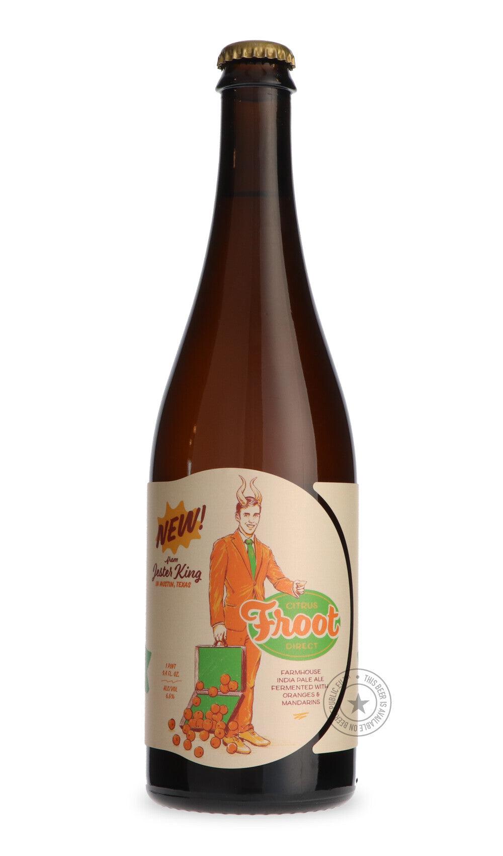 -Jester King- Citrus Froot Direct-IPA- Only @ Beer Republic - The best online beer store for American & Canadian craft beer - Buy beer online from the USA and Canada - Bier online kopen - Amerikaans bier kopen - Craft beer store - Craft beer kopen - Amerikanisch bier kaufen - Bier online kaufen - Acheter biere online - IPA - Stout - Porter - New England IPA - Hazy IPA - Imperial Stout - Barrel Aged - Barrel Aged Imperial Stout - Brown - Dark beer - Blond - Blonde - Pilsner - Lager - Wheat - Weizen - Amber -
