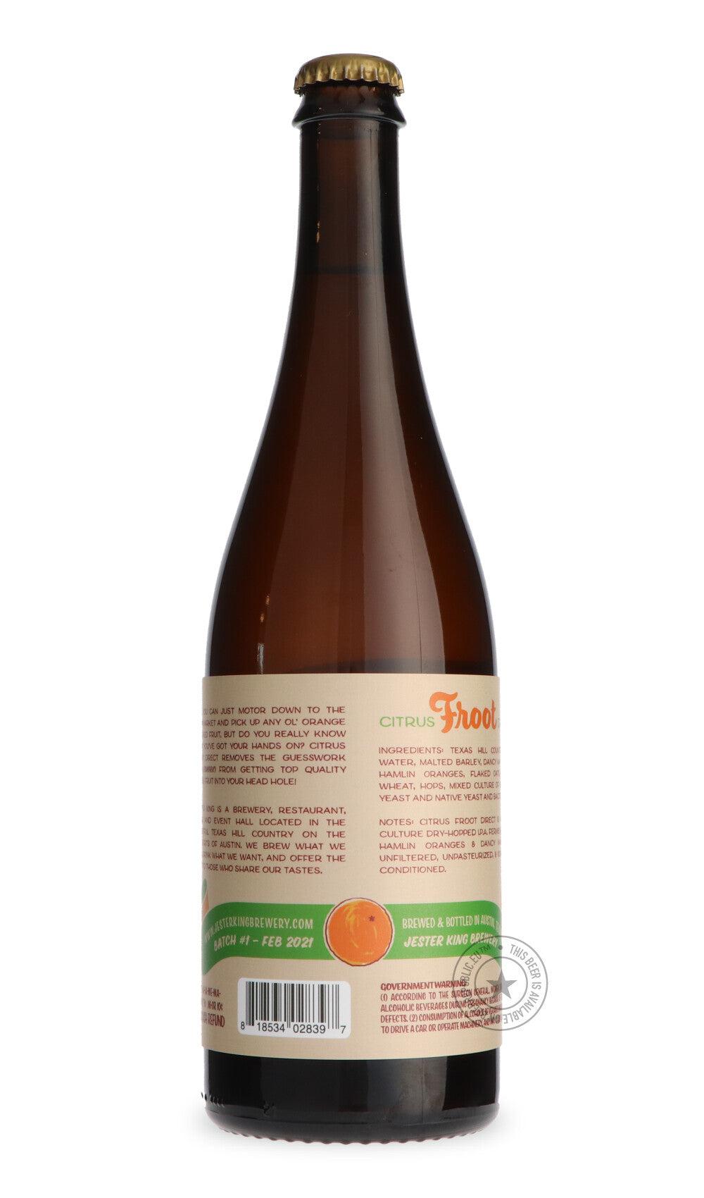 -Jester King- Citrus Froot Direct-IPA- Only @ Beer Republic - The best online beer store for American & Canadian craft beer - Buy beer online from the USA and Canada - Bier online kopen - Amerikaans bier kopen - Craft beer store - Craft beer kopen - Amerikanisch bier kaufen - Bier online kaufen - Acheter biere online - IPA - Stout - Porter - New England IPA - Hazy IPA - Imperial Stout - Barrel Aged - Barrel Aged Imperial Stout - Brown - Dark beer - Blond - Blonde - Pilsner - Lager - Wheat - Weizen - Amber -